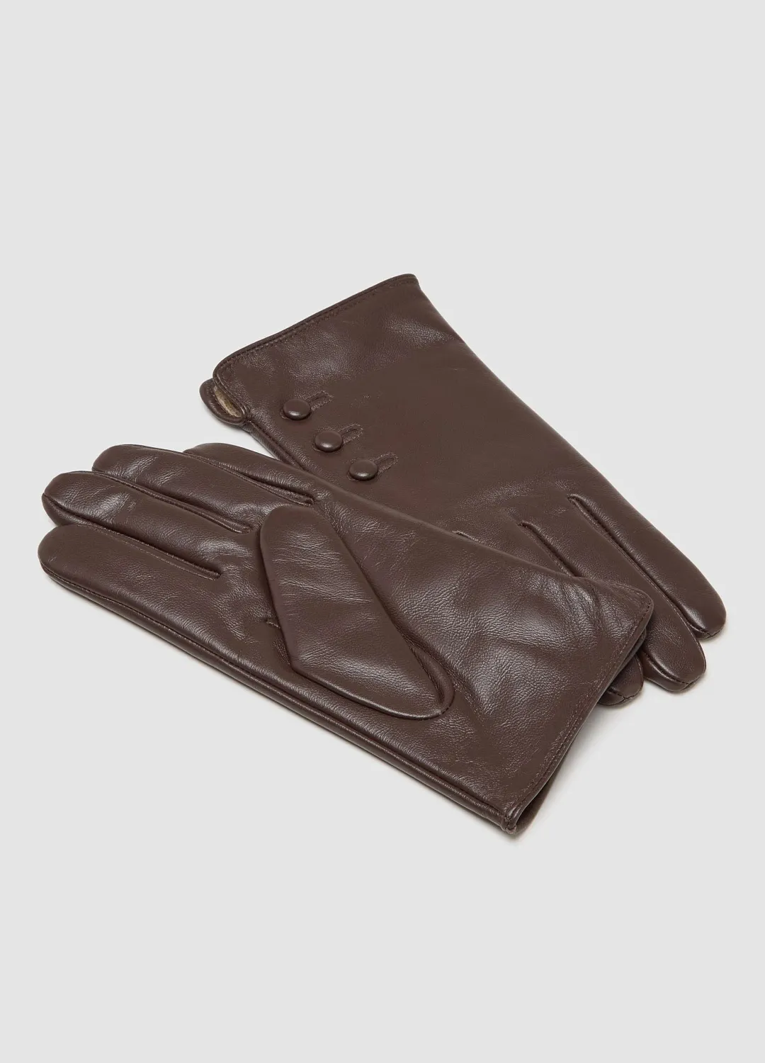 Перчатки Real Leather Dar Brown ТЕМНО-КОРИЧНЕВЫЙ