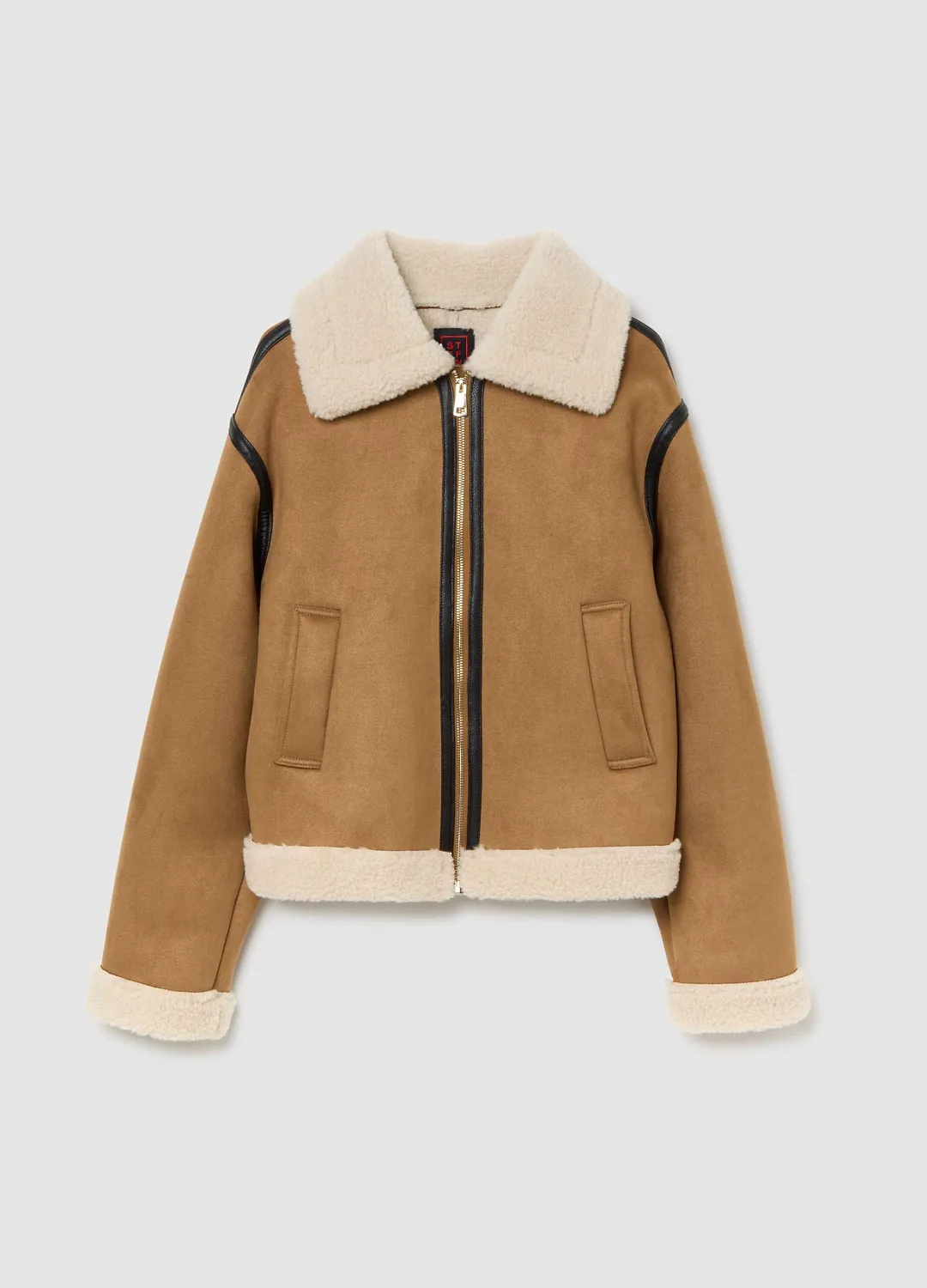 Куртка Shearling    Leather Brow КОРИЧНЕВЫЙ