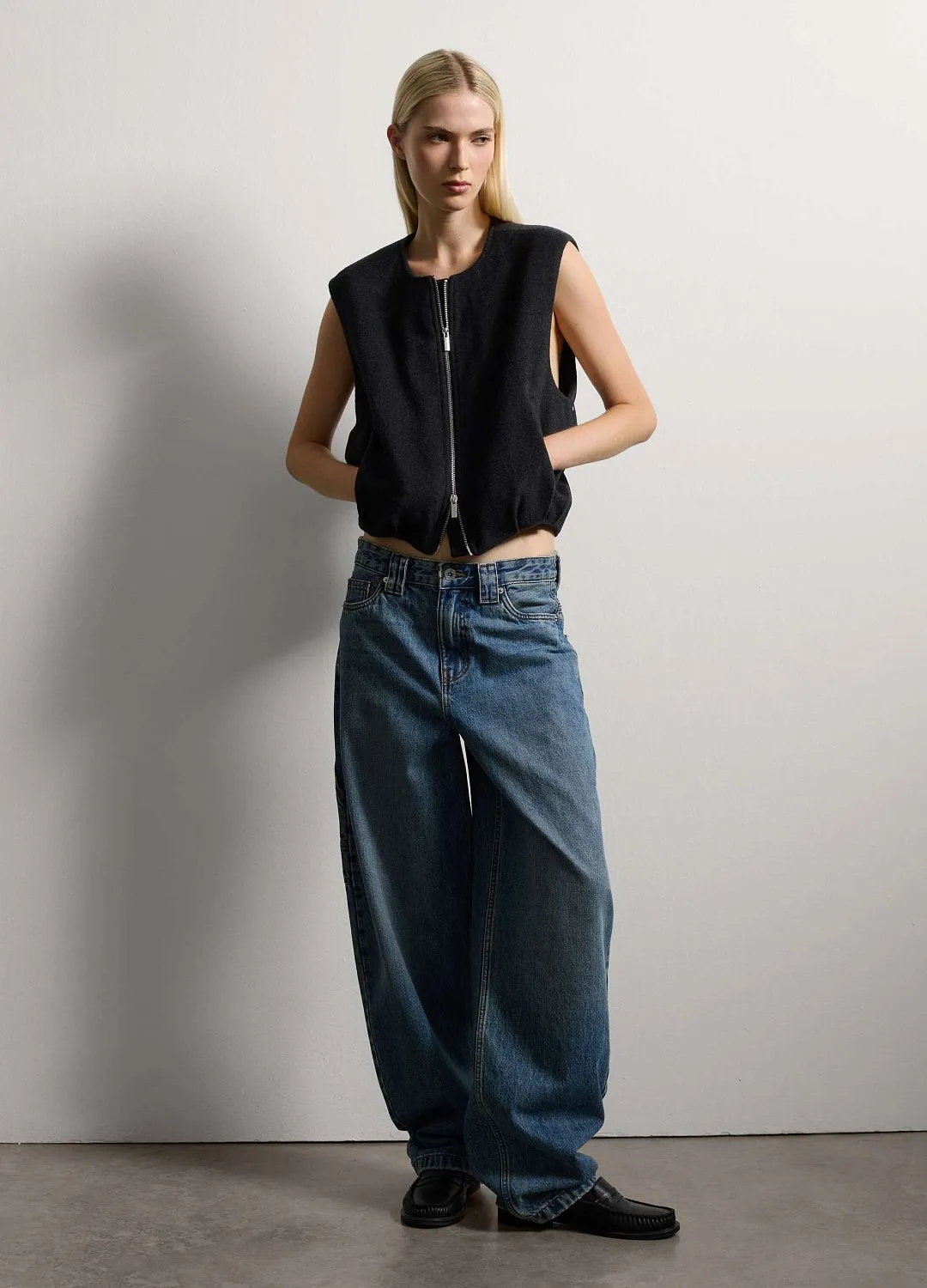 Жилет Short Jkt    Dk Grey Mel ТЕМНО-СЕРЫЙ МЕЛАНЖ