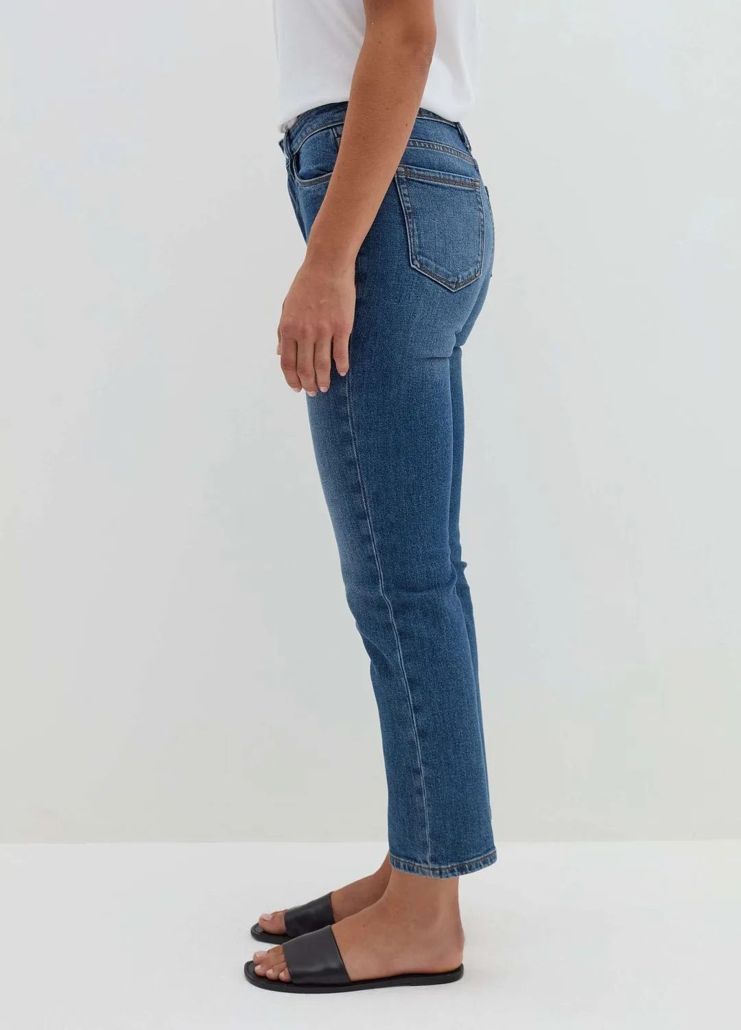 Джинсы Straight Den Medium Blue СИНИЙ