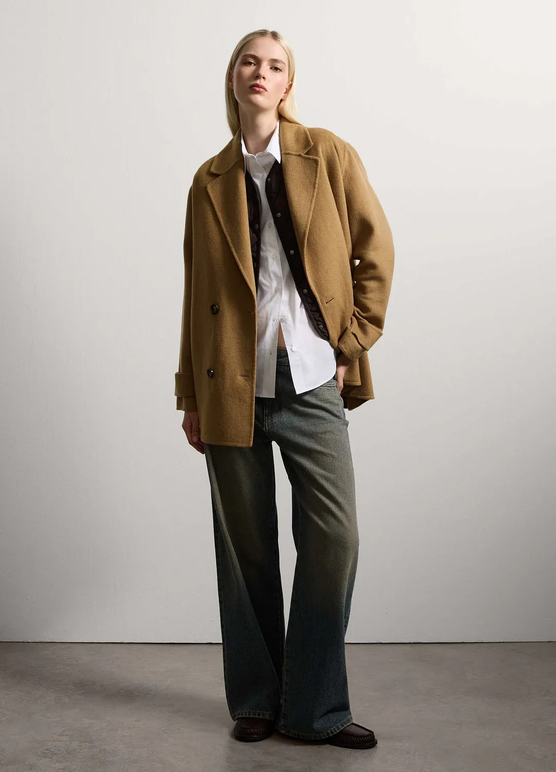 Полупальто Midi Coat    Beige БЕЖЕВЫЙ