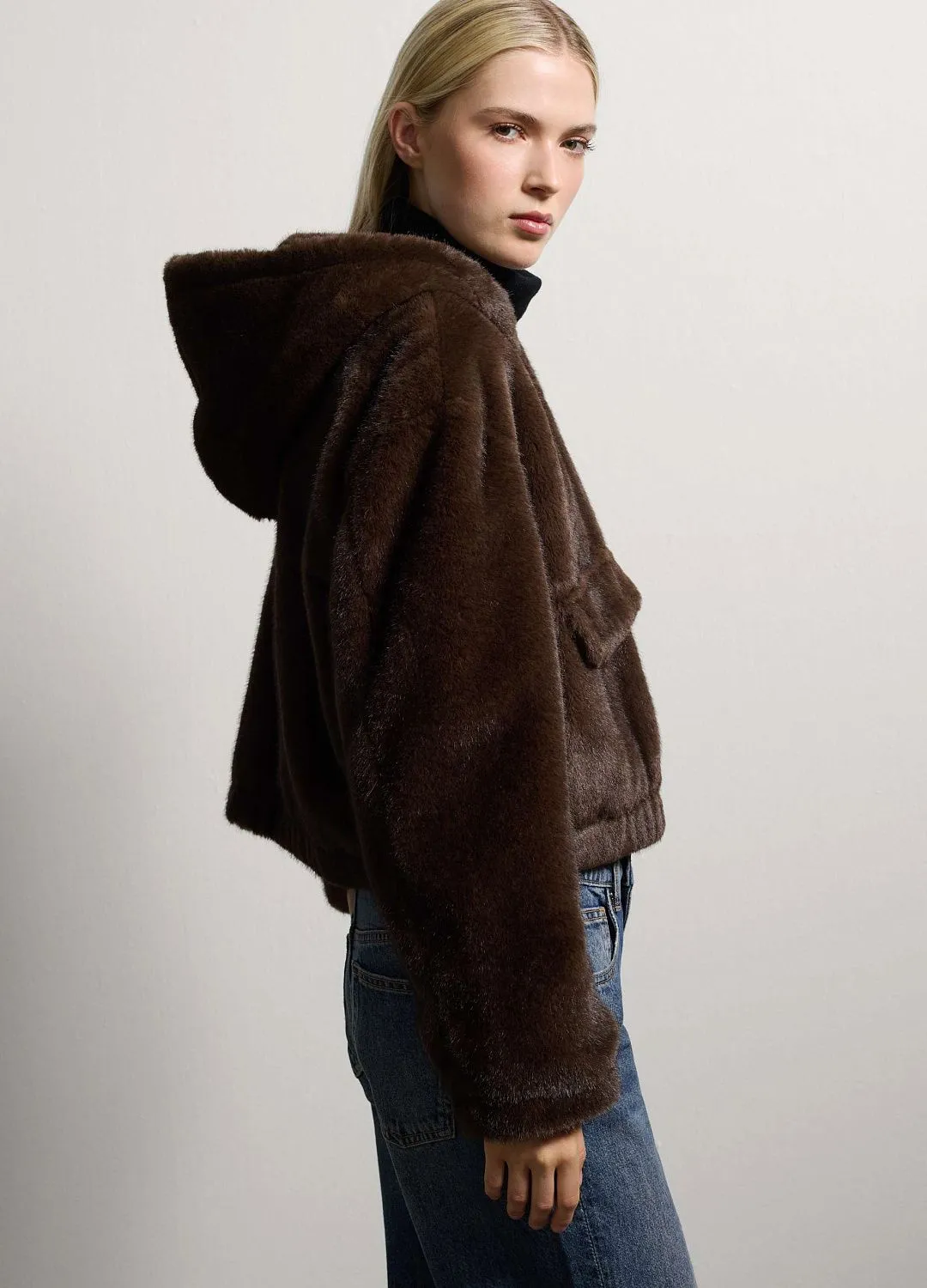 Куртка Fake Fur Jkt Mink КОРИЧНЕВЫЙ