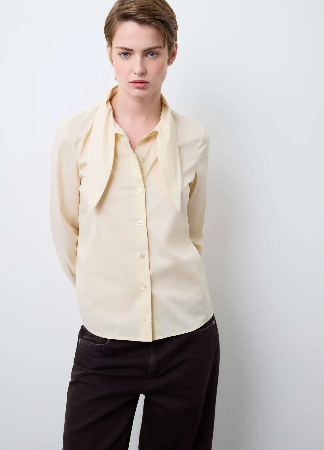 Блузка Tye Shirt    Bleached San ПЕСОЧНЫЙ