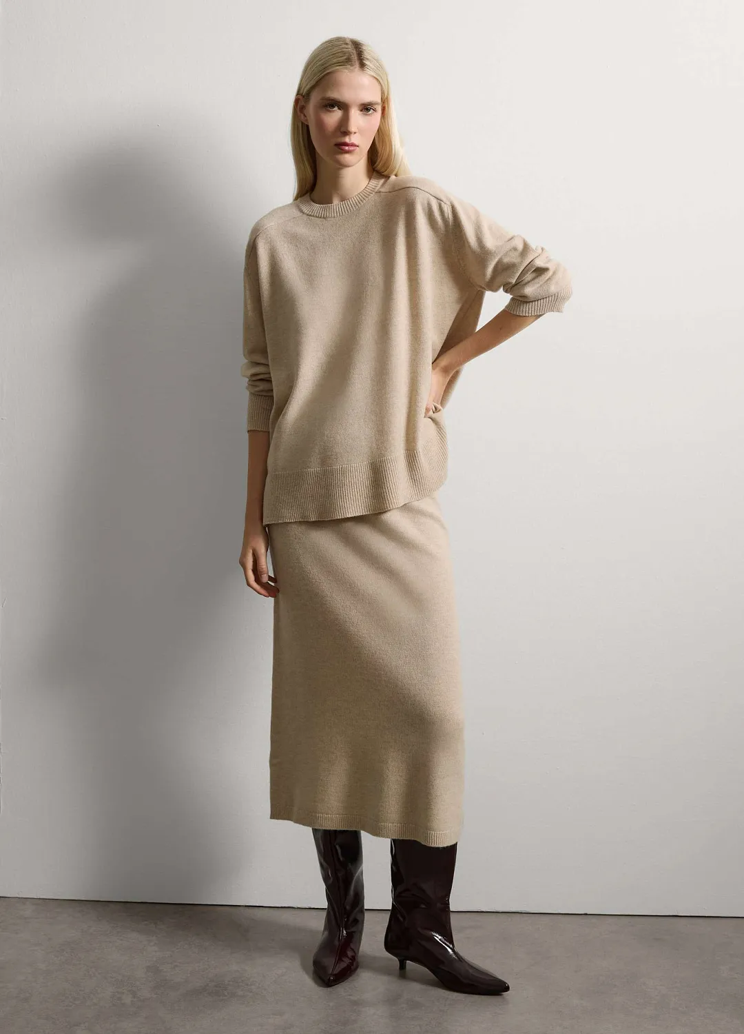 Юбка 100 %Wool Sk Beige БЕЖЕВЫЙ