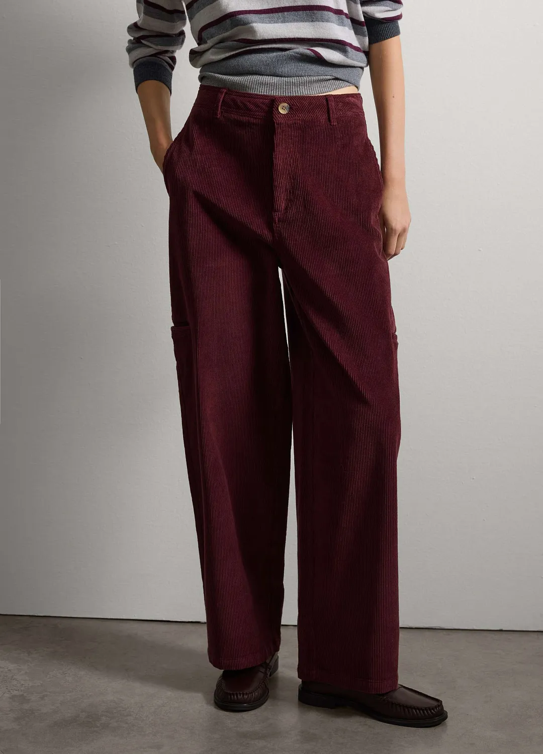 Брюки Baloon Cordu Burgundy БОРДОВЫЙ