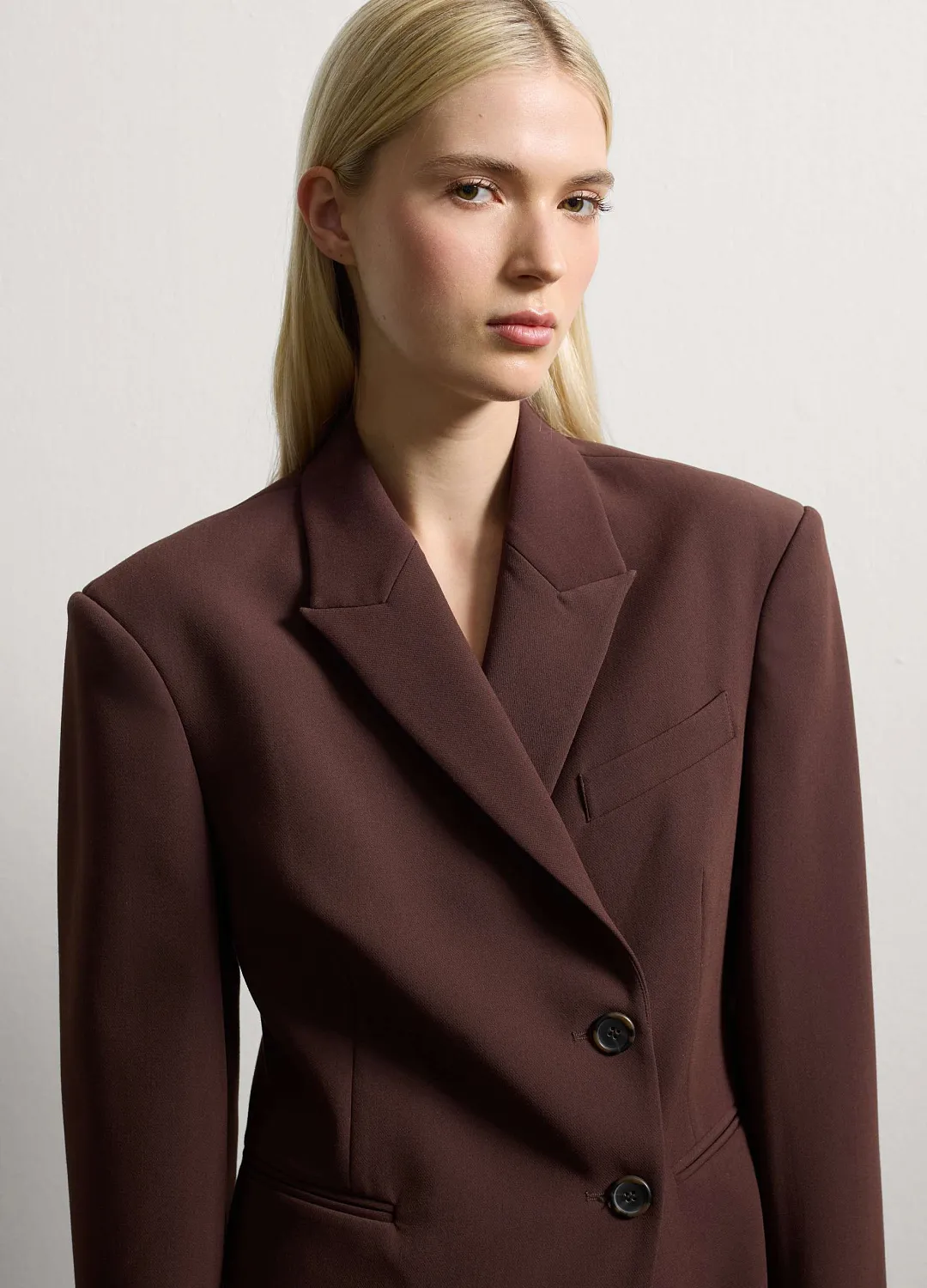 Пиджак Fitted Jacke Dar Brown ТЕМНО-КОРИЧНЕВЫЙ