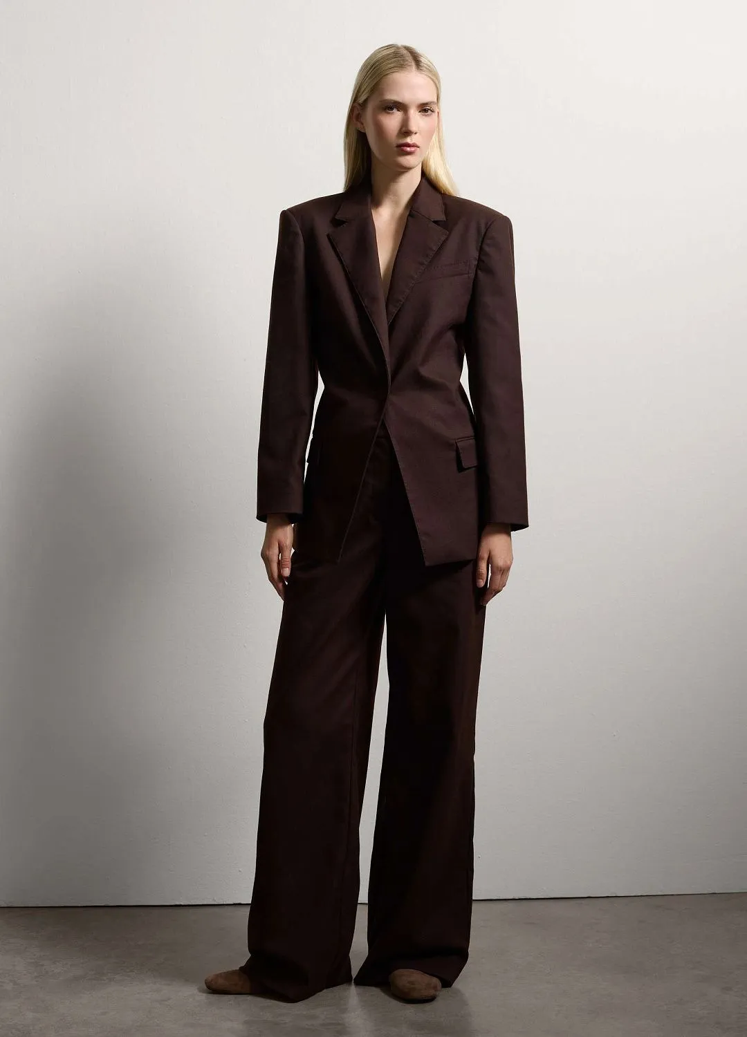 Брюки Wide Pant    Dar Brown ТЕМНО-КОРИЧНЕВЫЙ