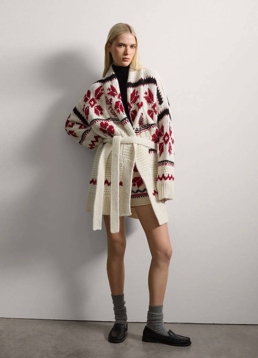 Кардиган Long Cardiga Bianco/Rosso БЕЛЫЙ/КРАСНЫЙ