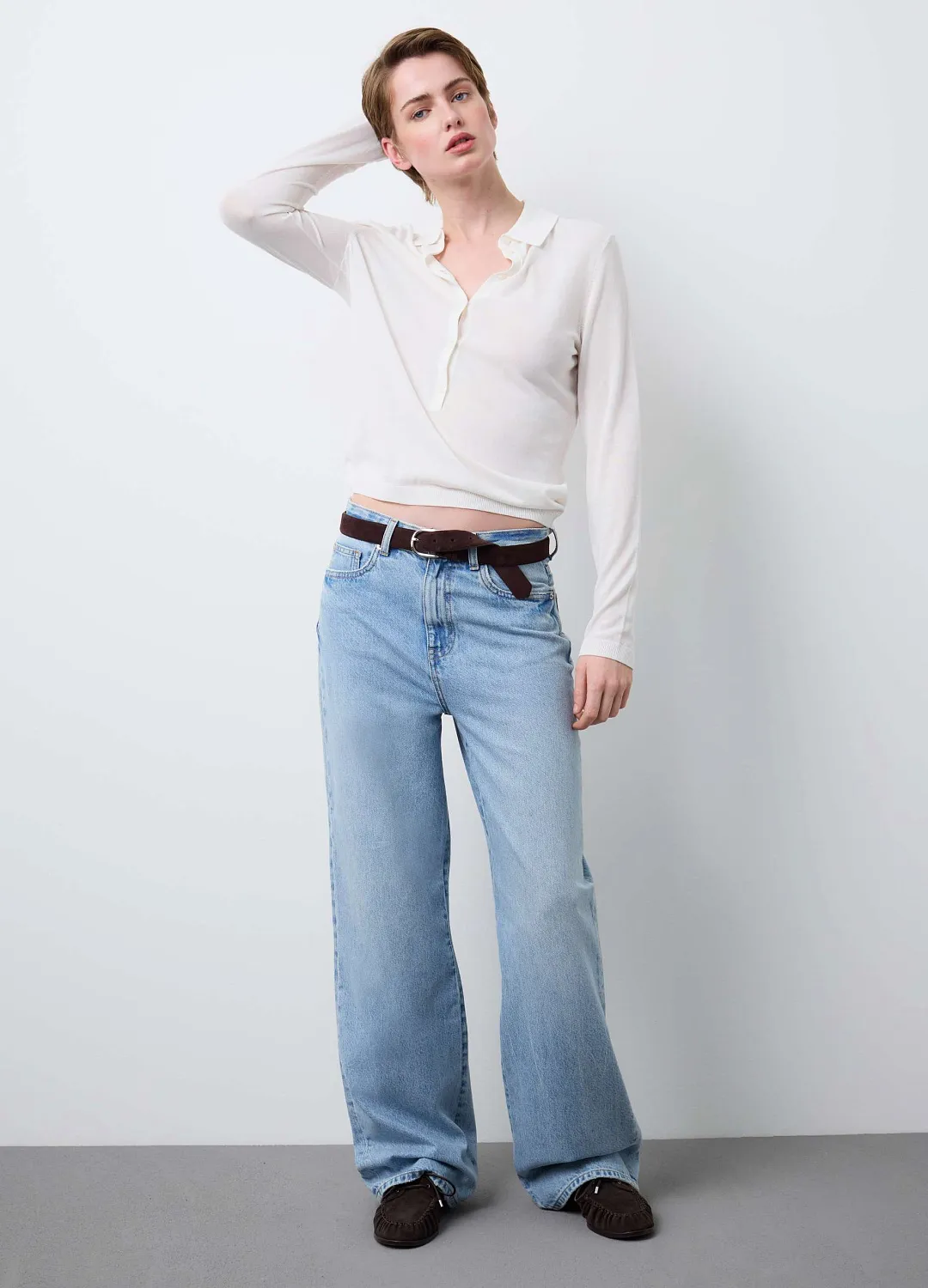 Джинсы Straight Den Light Blue СВЕТЛО-СИНИЙ