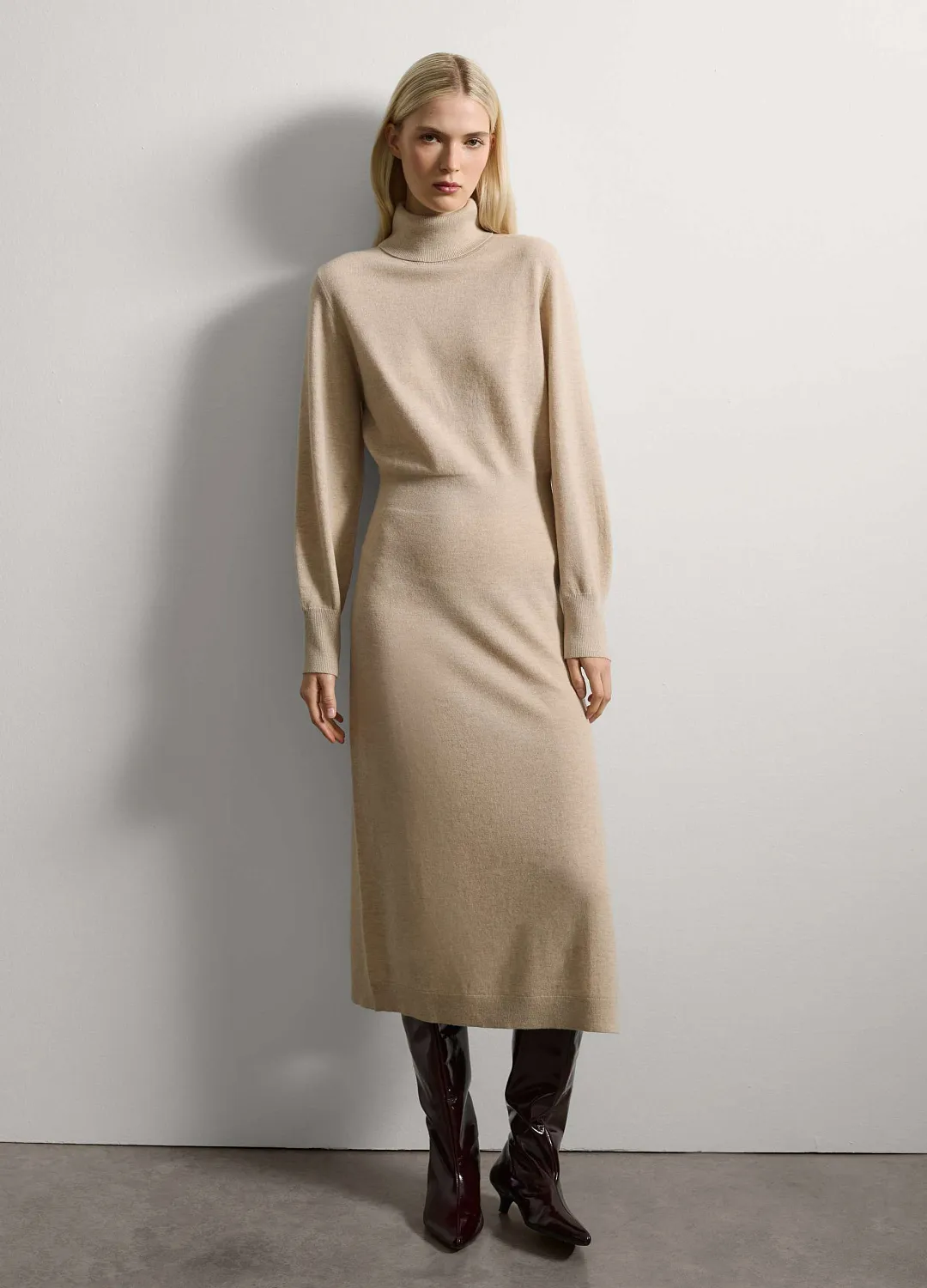 Платье 100 Wool Dre Beige БЕЖЕВЫЙ