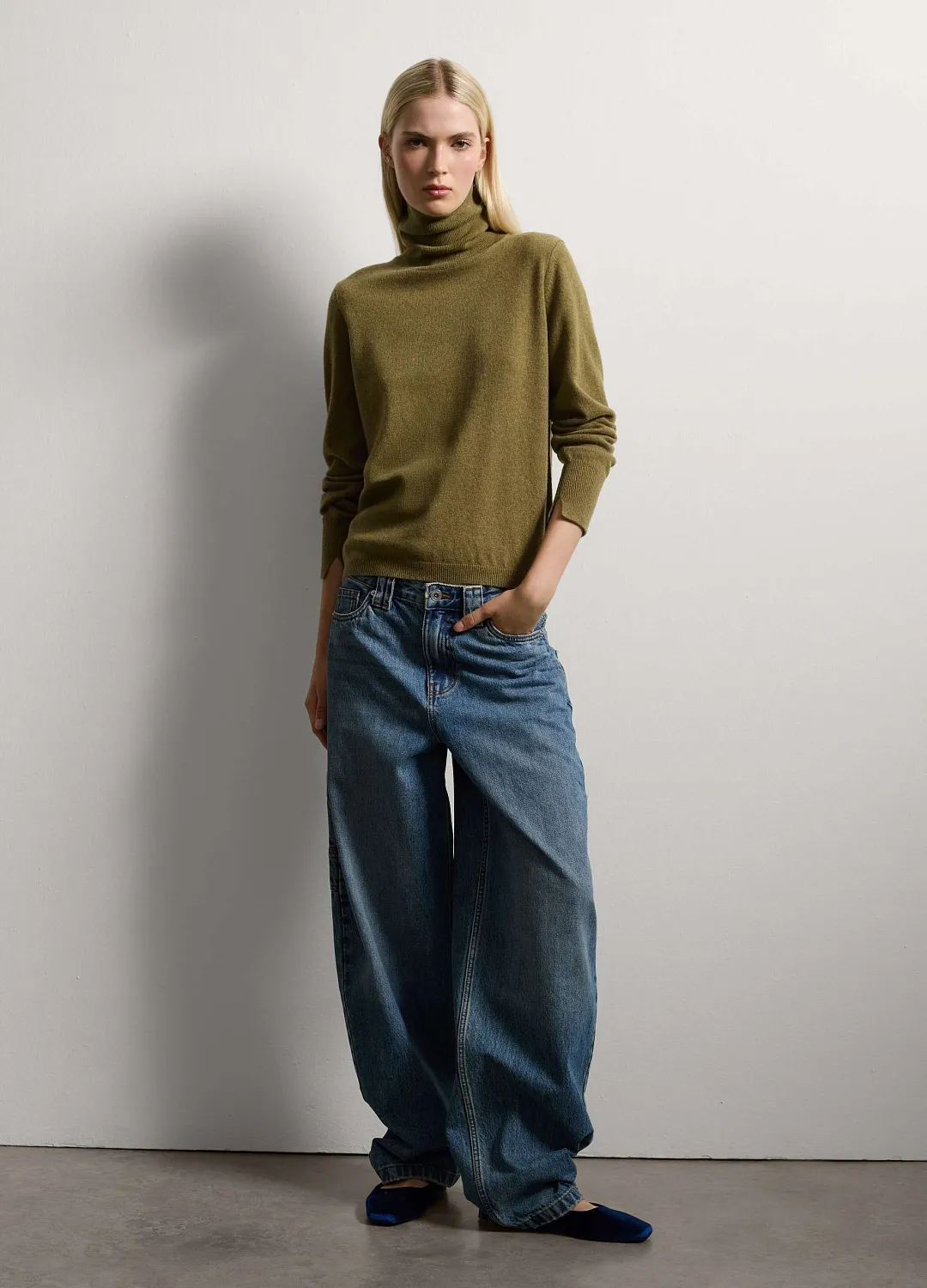 Джемпер Dolcevita Ba Oil Green ОЛИВКОВЫЙ