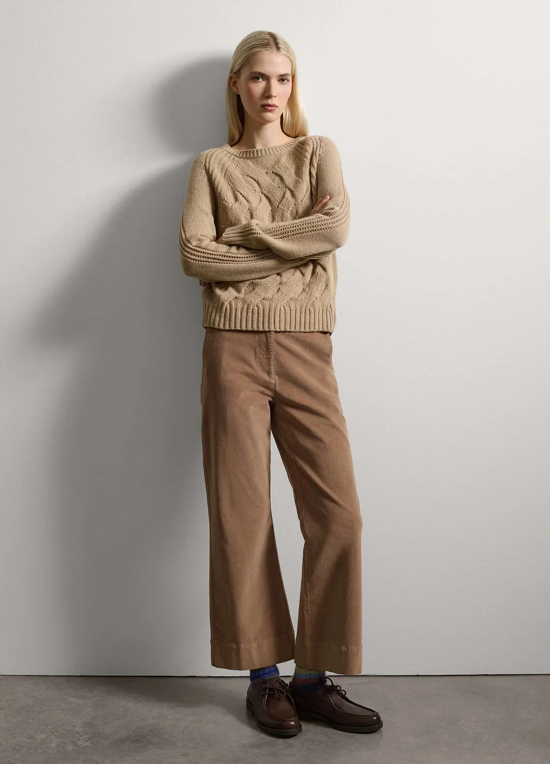 Брюки Flare Cordur Beige БЕЖЕВЫЙ