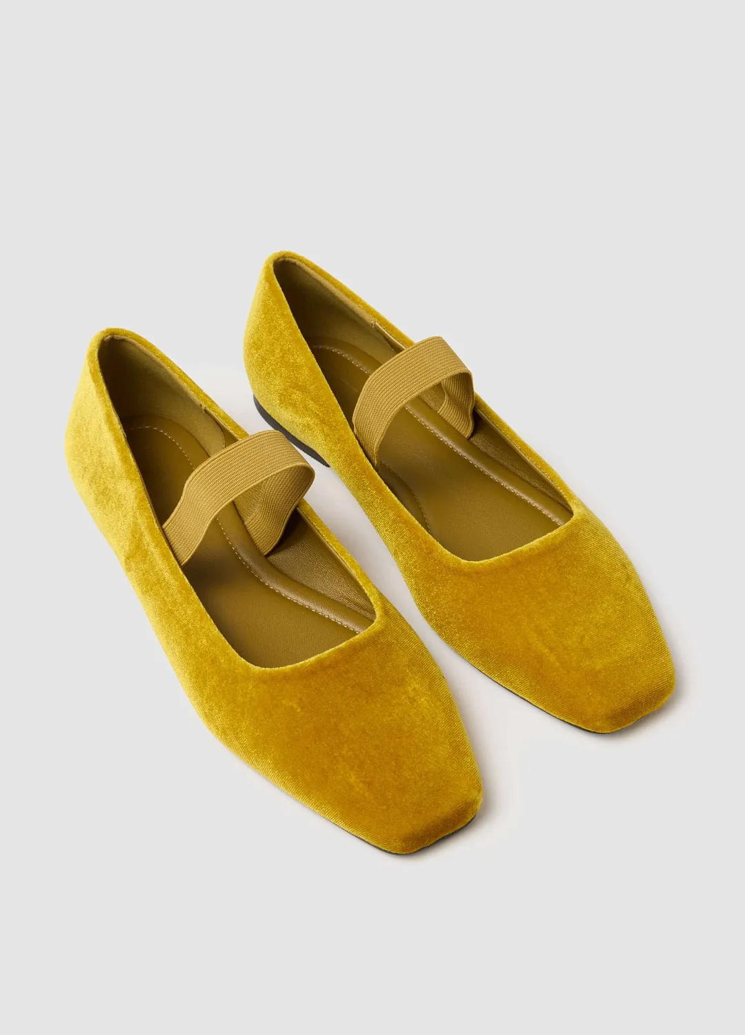 Балетки Ballerina Ve Mustrad Gold ГОРЧИЧНЫЙ