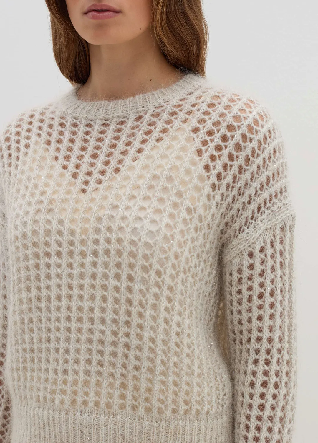 Джемпер Mohair Paile Oatmeal СЕРЫЙ МЕЛАНЖ