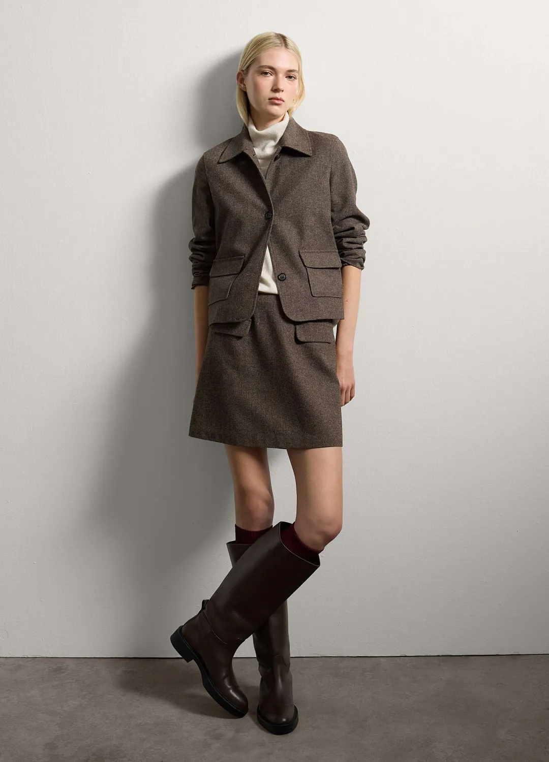 Пиджак Herirngbone  Marrone/Bian КОРИЧНЕВЫЙ/БЕЛЫЙ