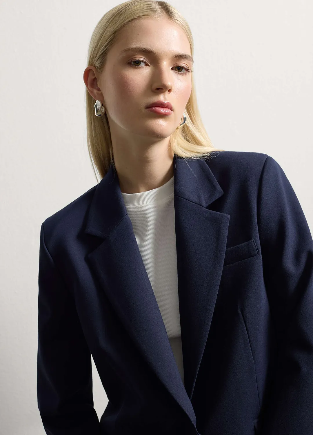 Пиджак Knit Fabric  Dark Blue ТЕМНО-СИНИЙ