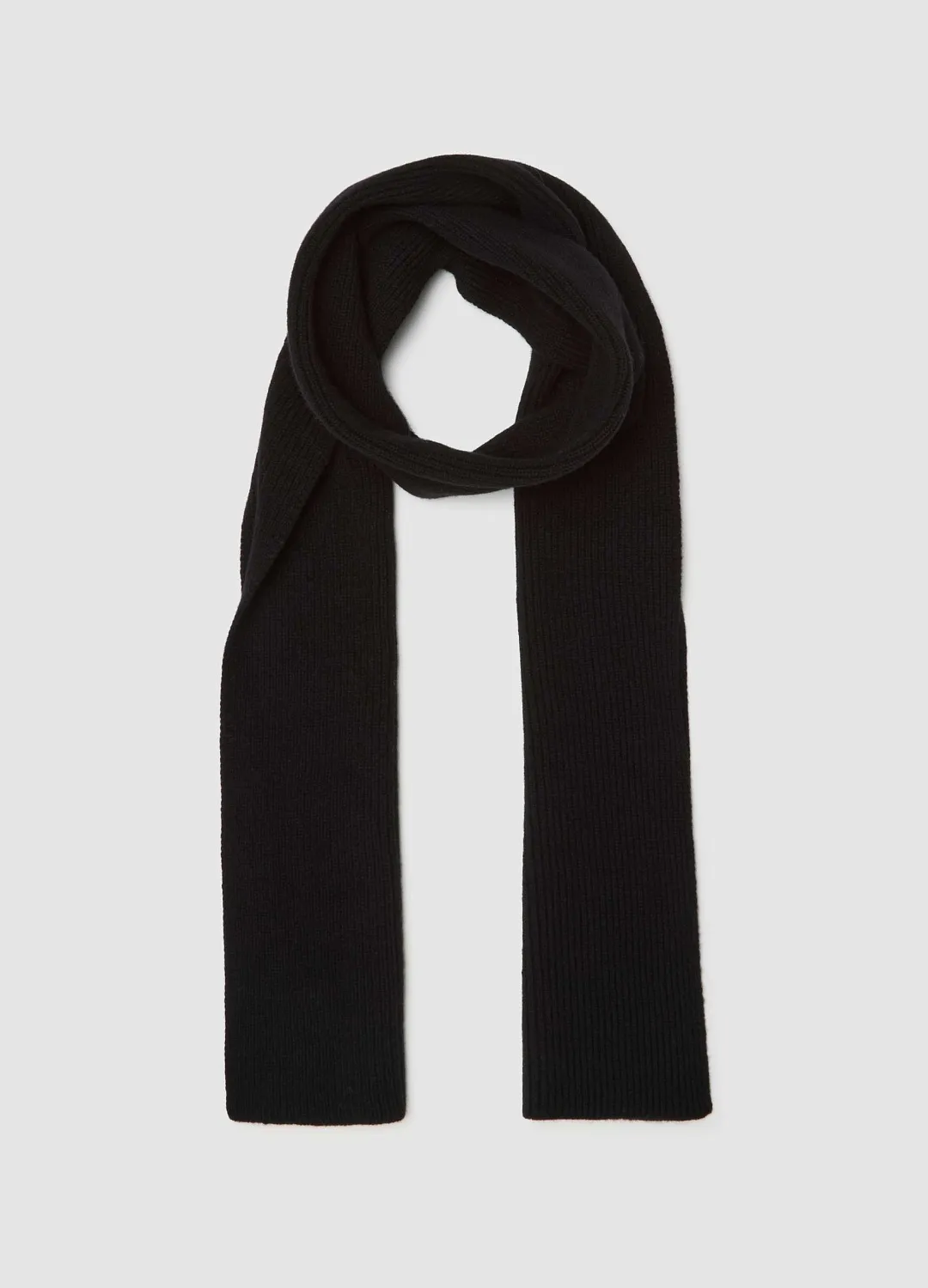 Шарф 100% Wool Sc Black ЧЕРНЫЙ