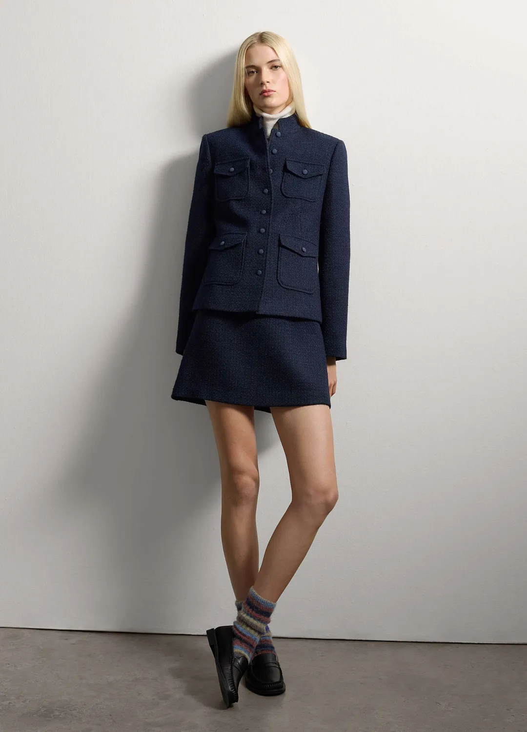 Юбка Mini Skirt   Dark Sapphir ТЕМНО-САПФИРОВЫЙ