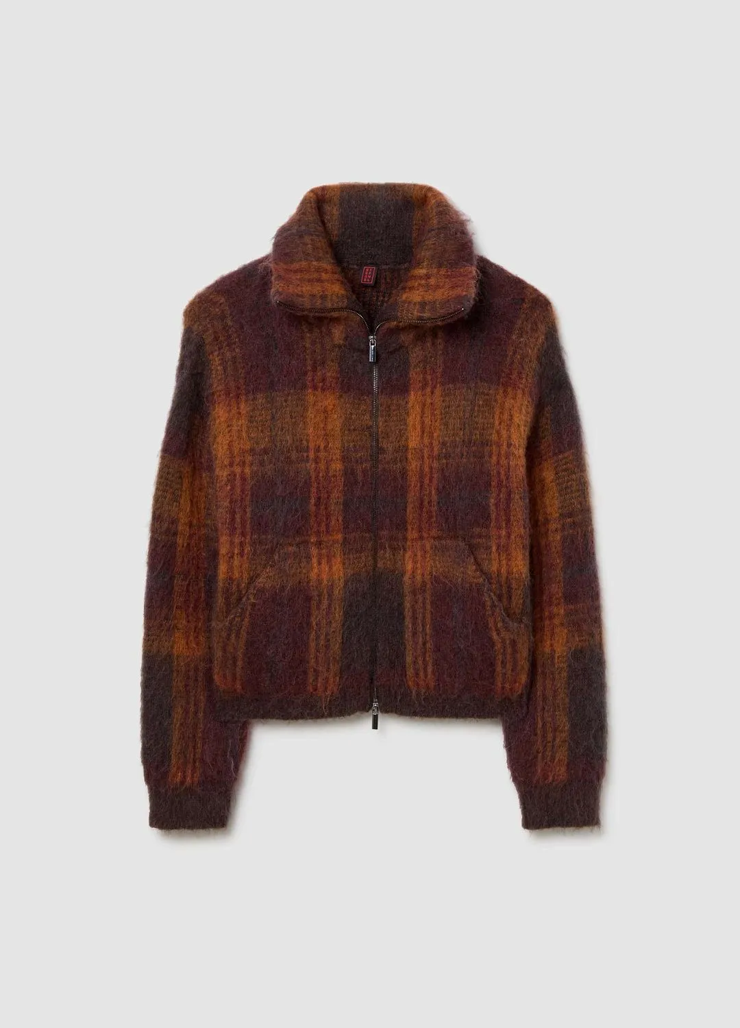 Кардиган Cardigan Moh Quadro Ar/Ma ОРАНЖЕВЫЙ/КОРИЧНЕВЫЙ В КЛЕТКУ