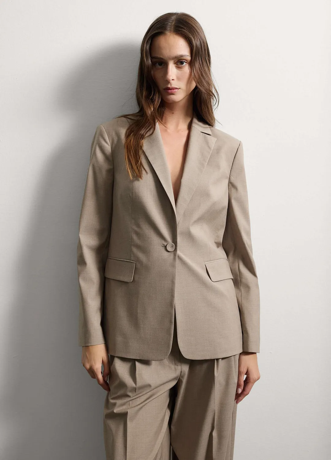 Пиджак Fitted Jacke Light Taup СВЕТЛО-КАРАМЕЛЬНЫЙ