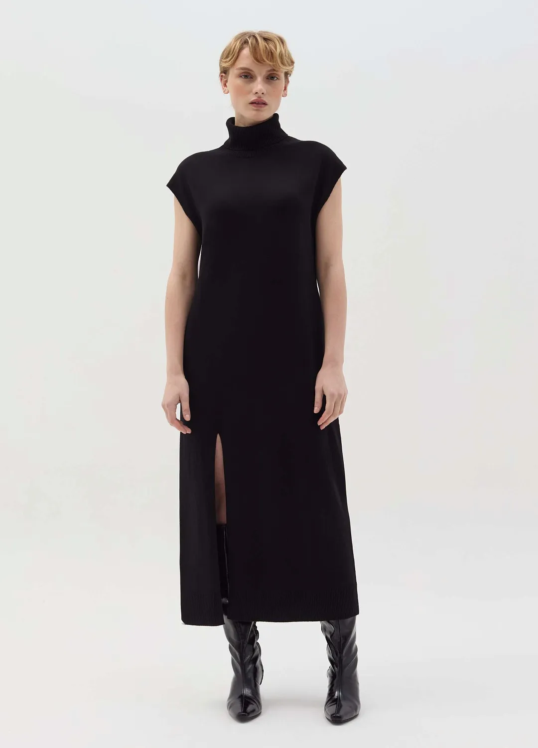 Платье 100 Wool Dre Black ЧЕРНЫЙ