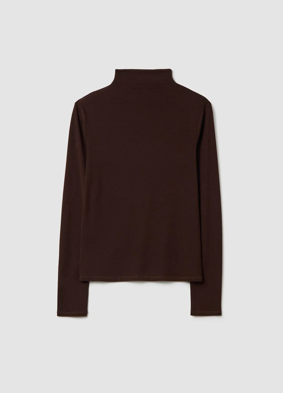 Джемпер С Двойным Воротом High Neck Ls Dar Brown ТЕМНО-КОРИЧНЕВЫЙ