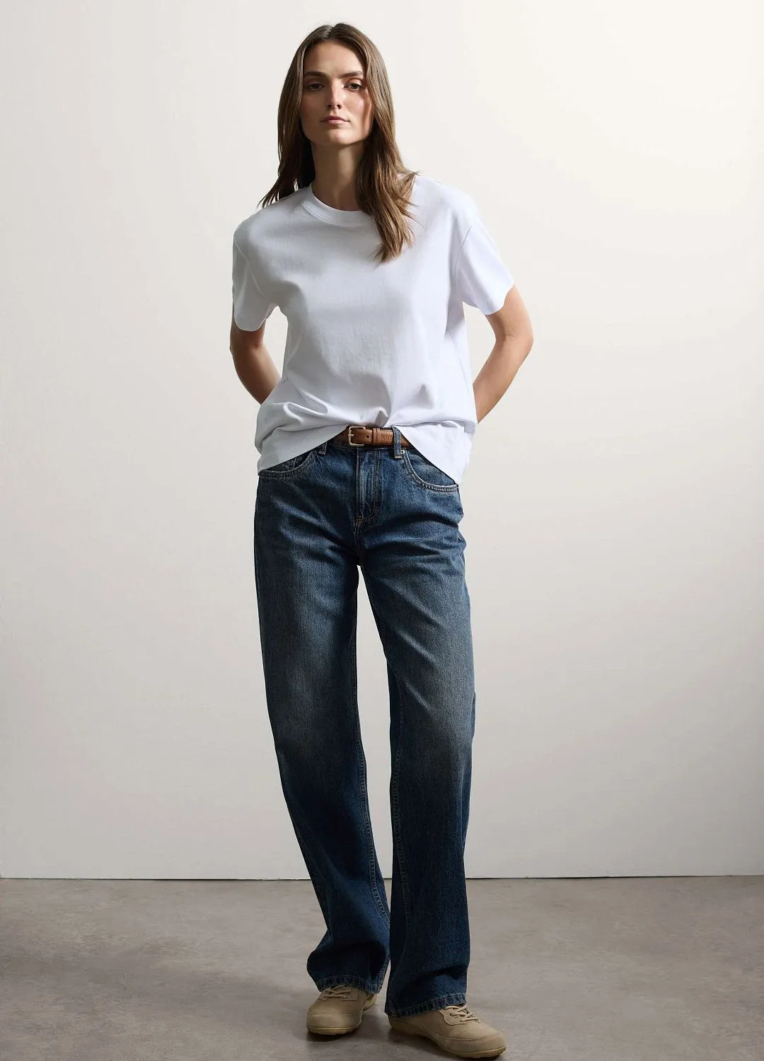 Джинсы Straight Fit Medium Lgh B СВЕТЛО-СИНИЙ