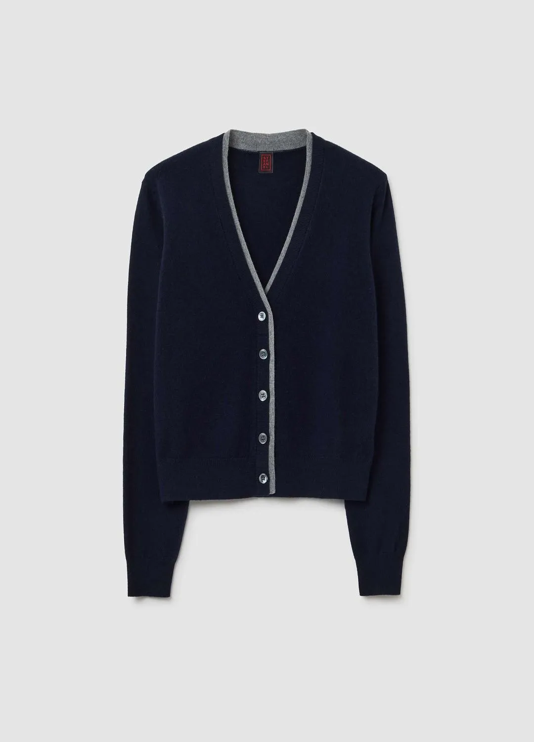 Кардиган Wool  Cashme Navy/ Off Wh СИНИЙ/СЕРЫЙ