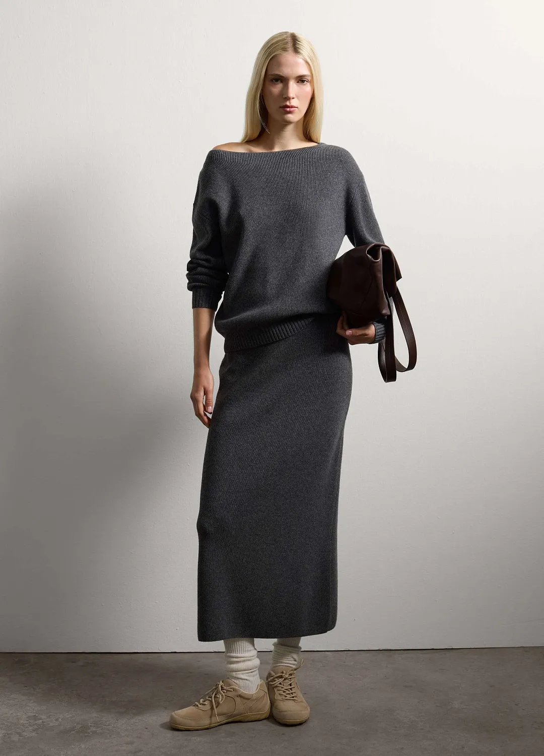 Юбка Wool Cashmer Dark Grey ТЕМНО-СЕРЫЙ