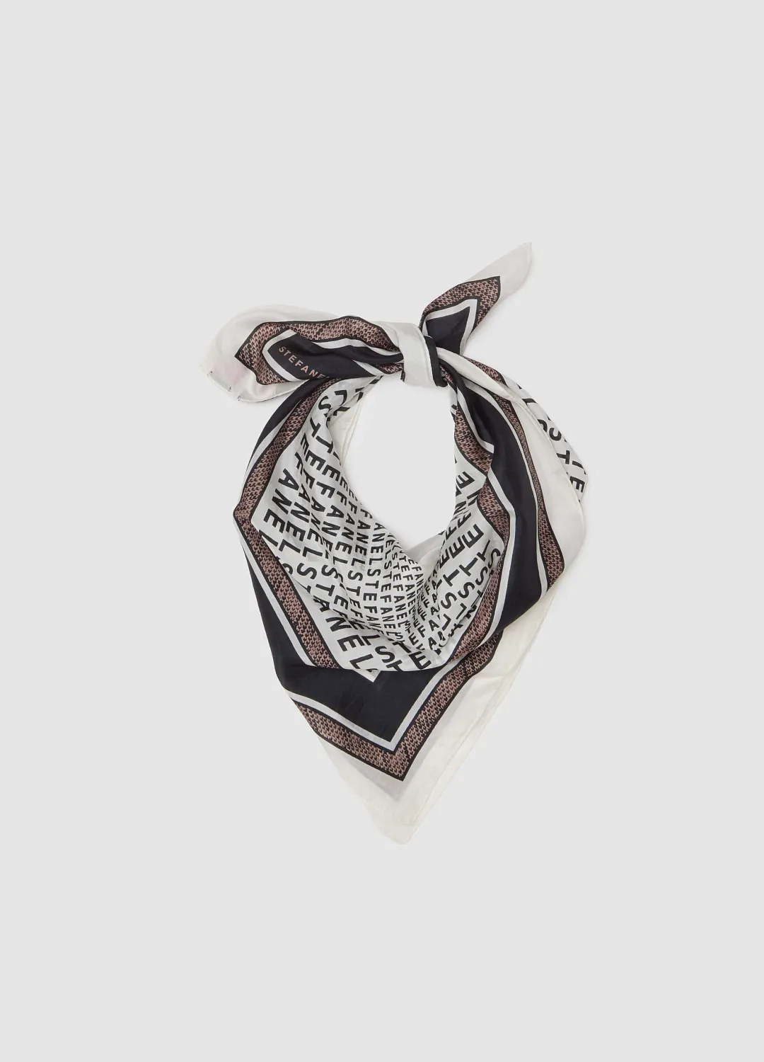 Платок Silk Foulard Black/ Whi ЧЕРНЫЙ/БЕЛЫЙ