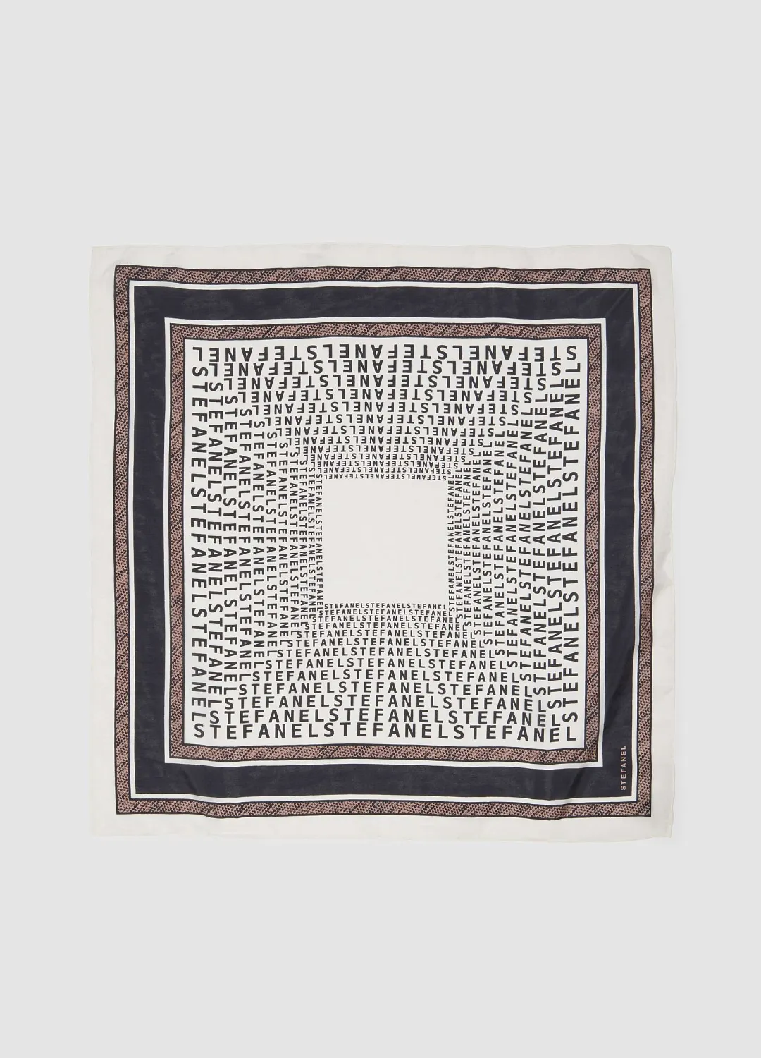 Платок Silk Foulard Black/ Whi ЧЕРНЫЙ/БЕЛЫЙ