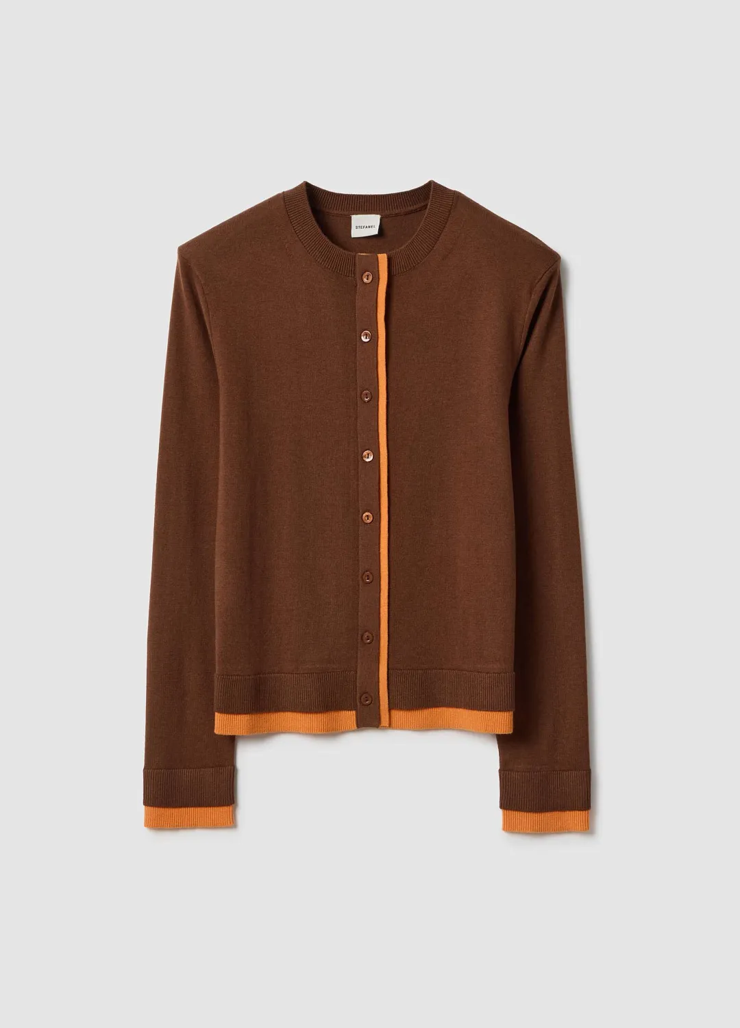 Кардиган Wool Cot Ws  Mar/Ar КОРИЧНЕВЫЙ/ОРАНЖЕВЫЙ