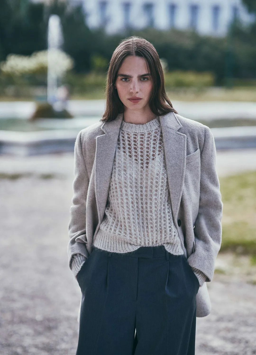 Джемпер Mohair Paile Oatmeal СЕРЫЙ МЕЛАНЖ