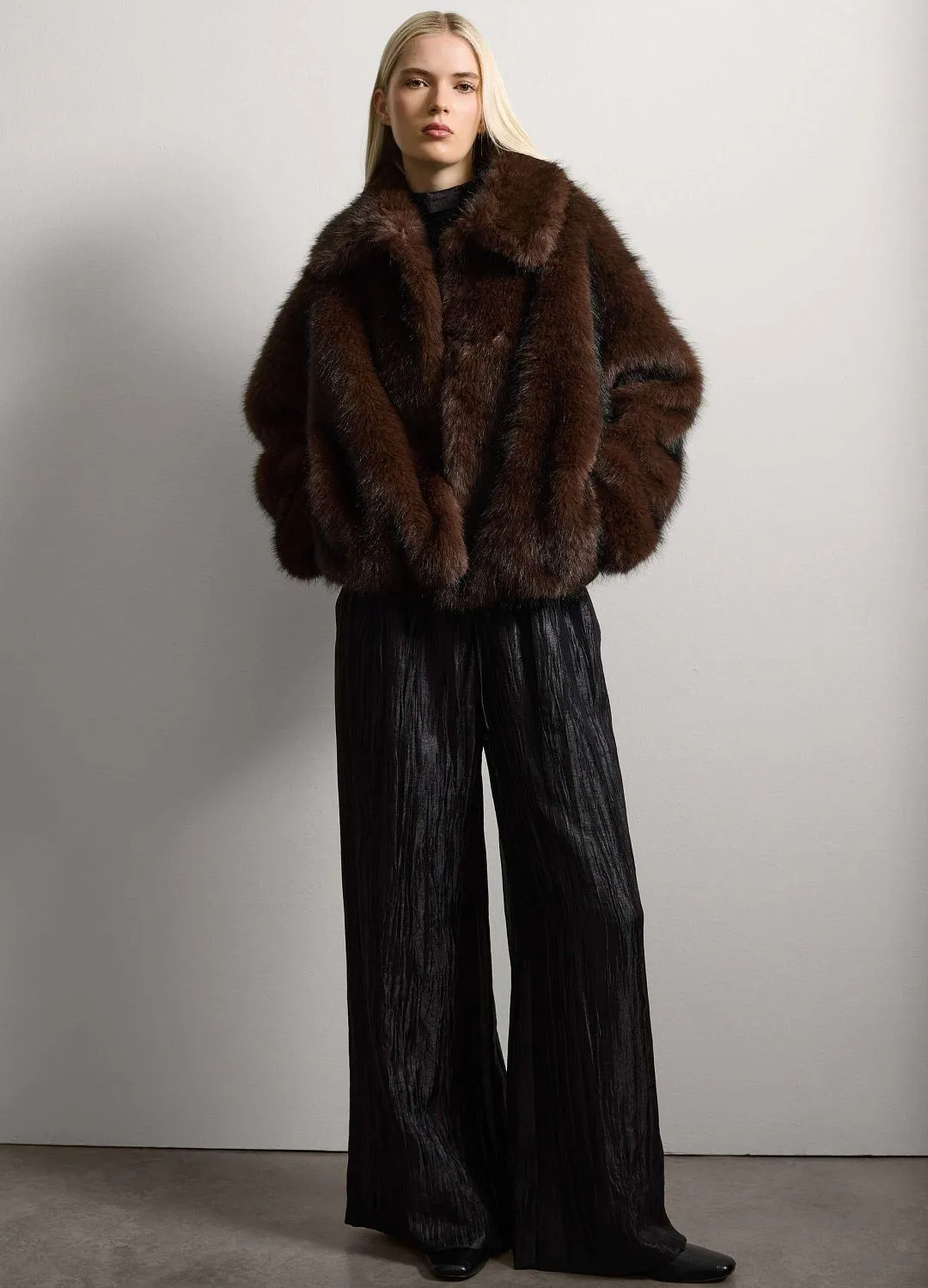 Куртка Fake Mink Mi Mink КОРИЧНЕВЫЙ