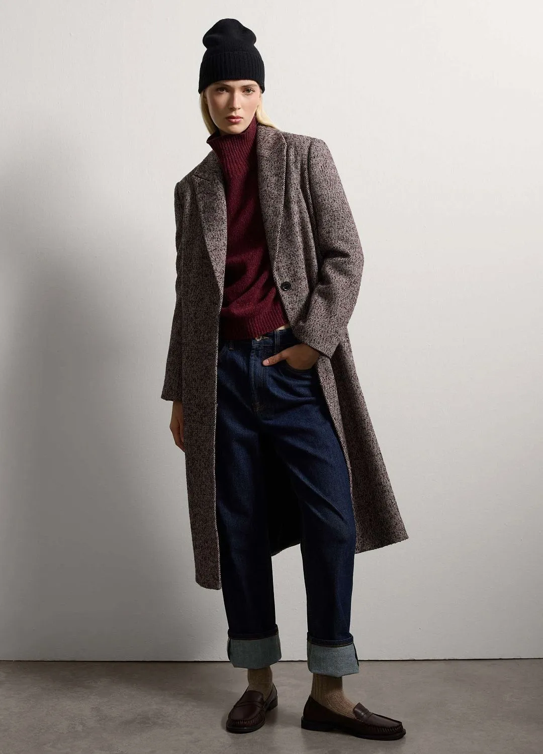 Пальто Yarn Dyed Coa Multicolour МНОГОЦВЕТНЫЙ