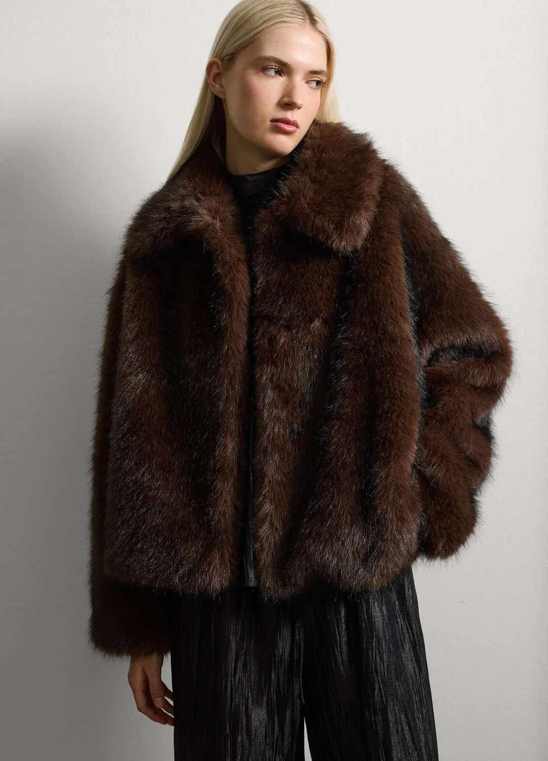 Куртка Fake Mink Mi Mink КОРИЧНЕВЫЙ