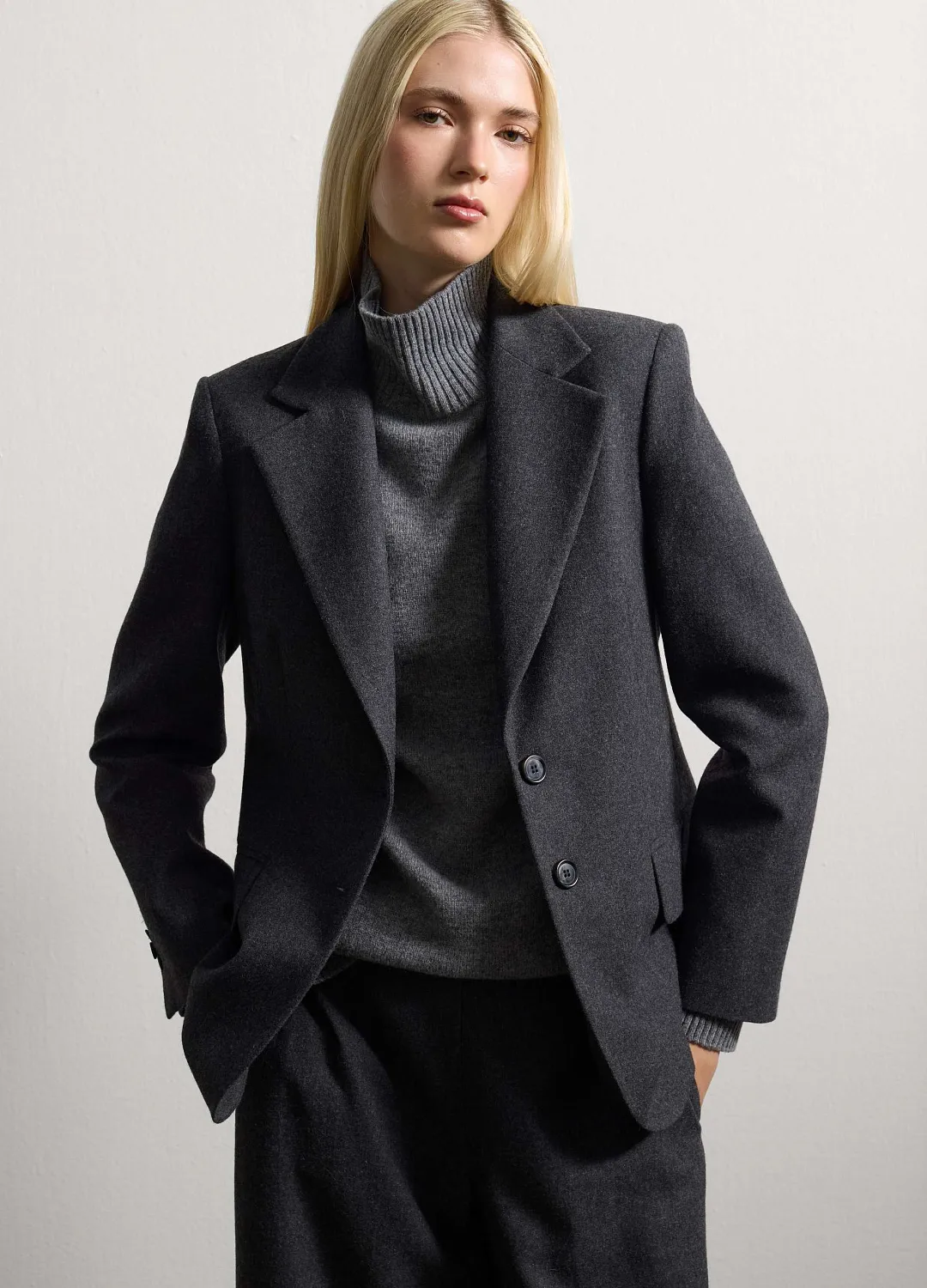 Пиджак Wool Jacket  Grey СЕРЫЙ