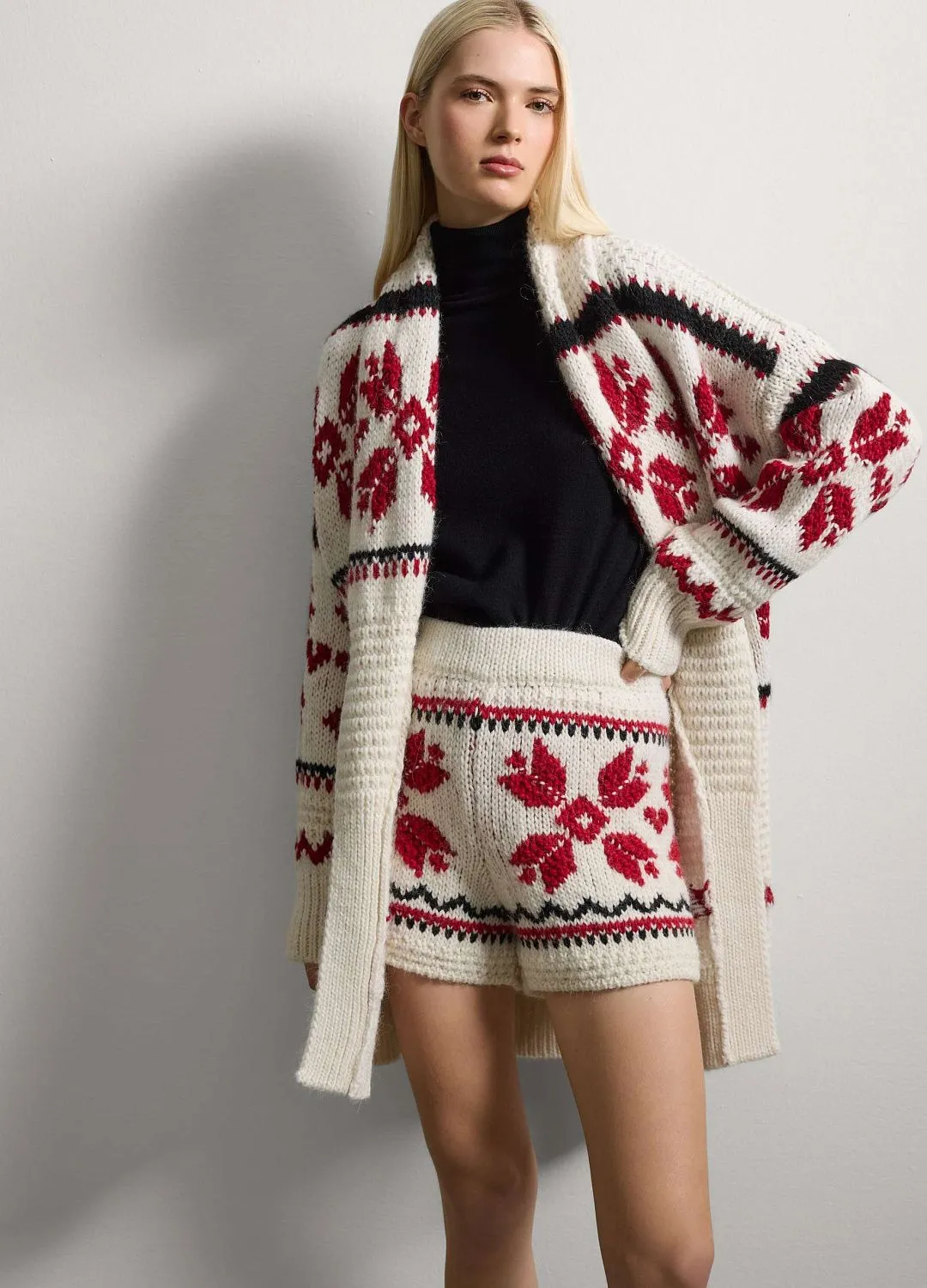 Кардиган Long Cardiga Bianco/Rosso БЕЛЫЙ/КРАСНЫЙ