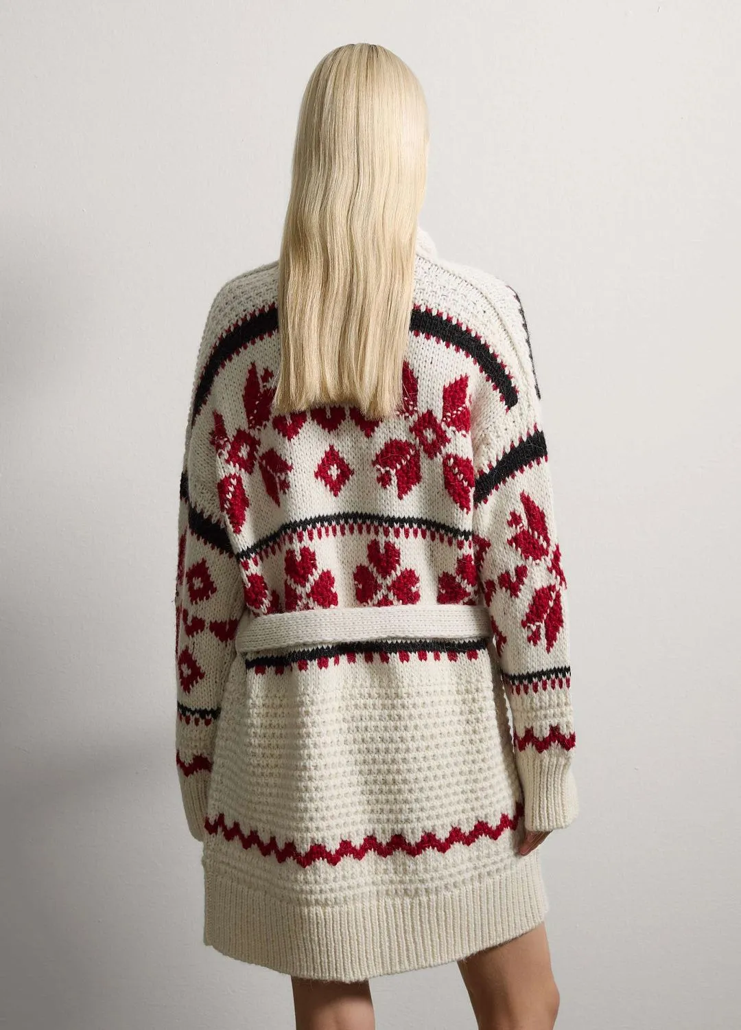 Кардиган Long Cardiga Bianco/Rosso БЕЛЫЙ/КРАСНЫЙ