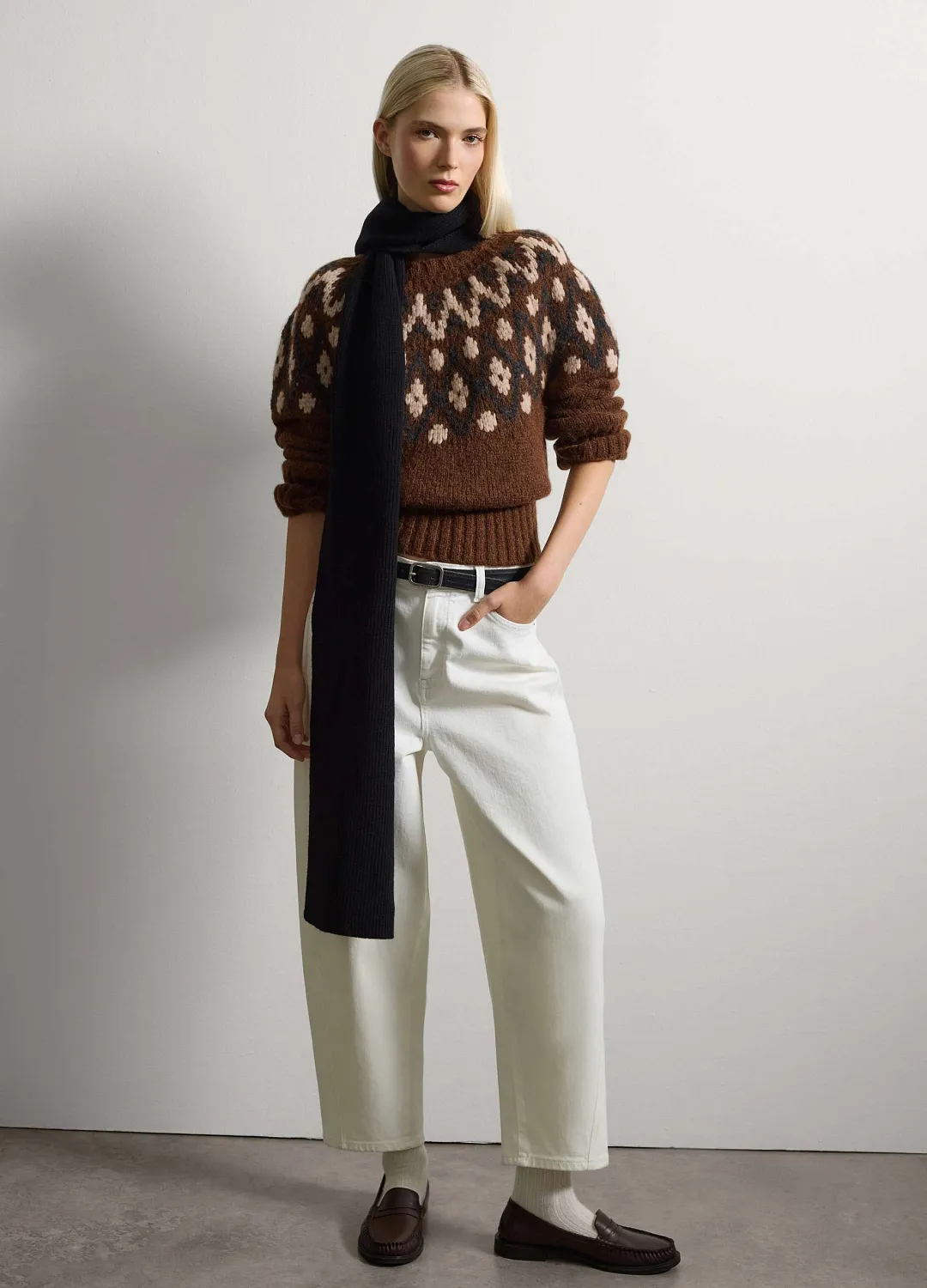 Шарф 100% Wool Sc Black ЧЕРНЫЙ