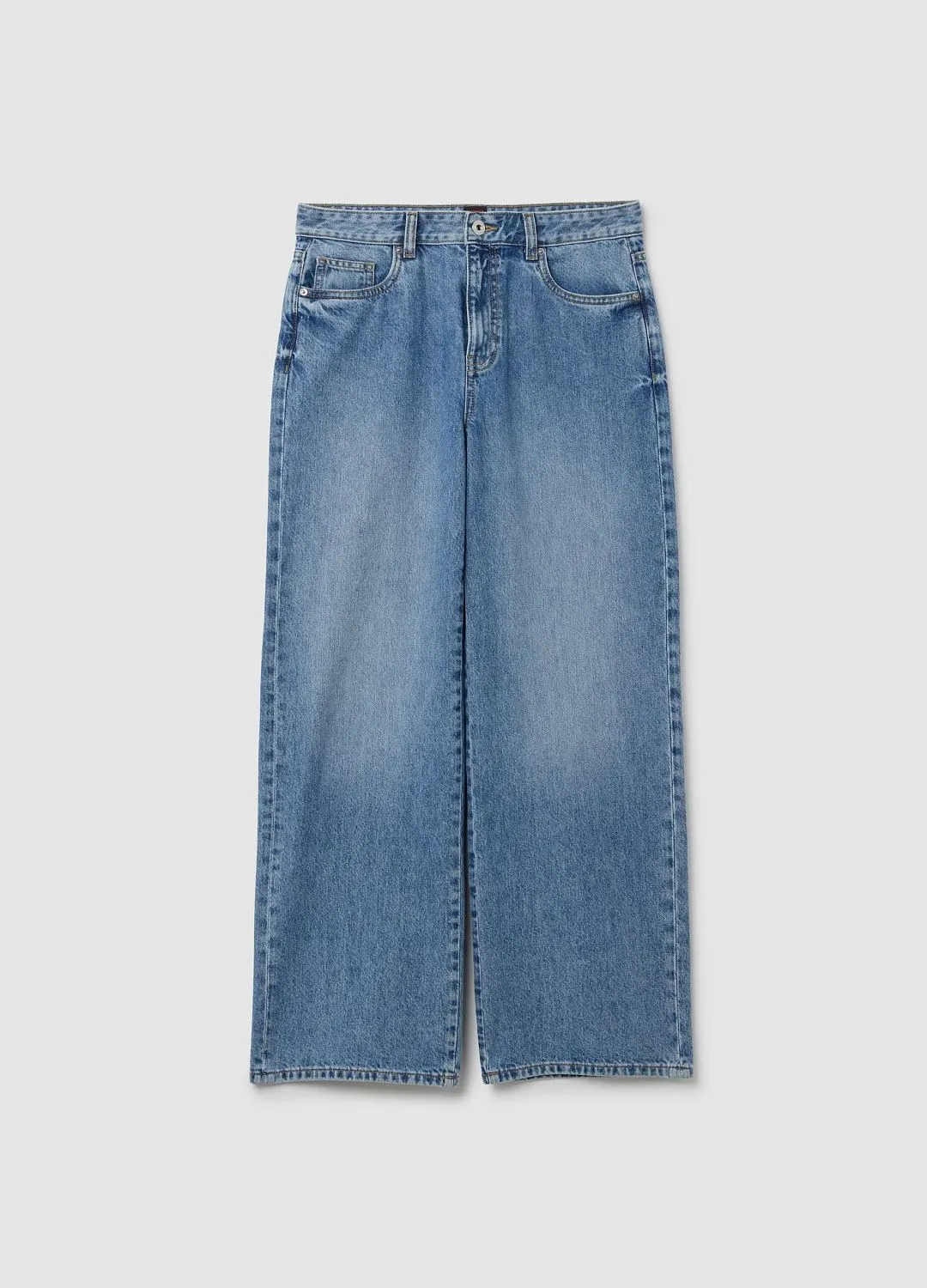 Джинсы Turn Up Deni Medium Blue СИНИЙ