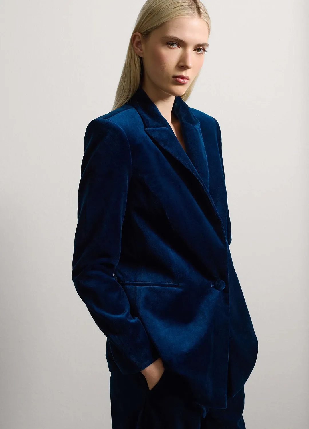 Пиджак Cotton Velve Blue СИНИЙ