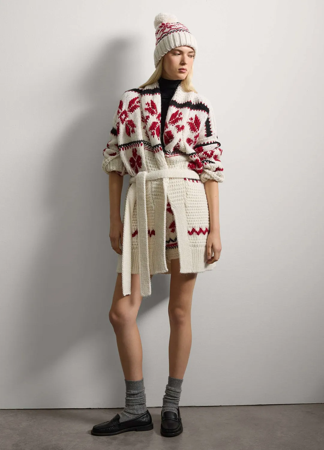 Шорты Alpaca Wool  Bianco/Rosso БЕЛЫЙ/КРАСНЫЙ