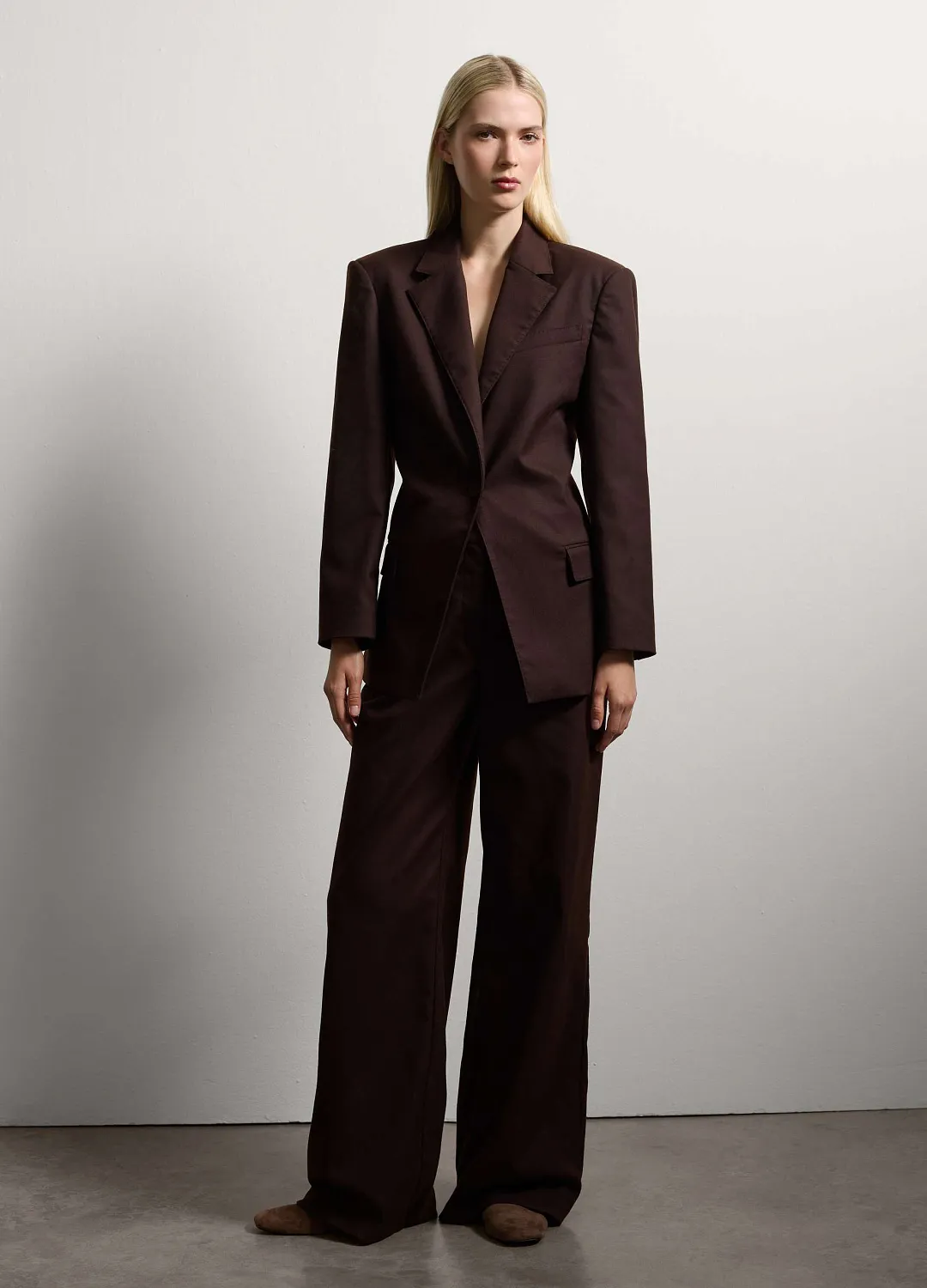 Брюки Wide Pant    Dar Brown ТЕМНО-КОРИЧНЕВЫЙ