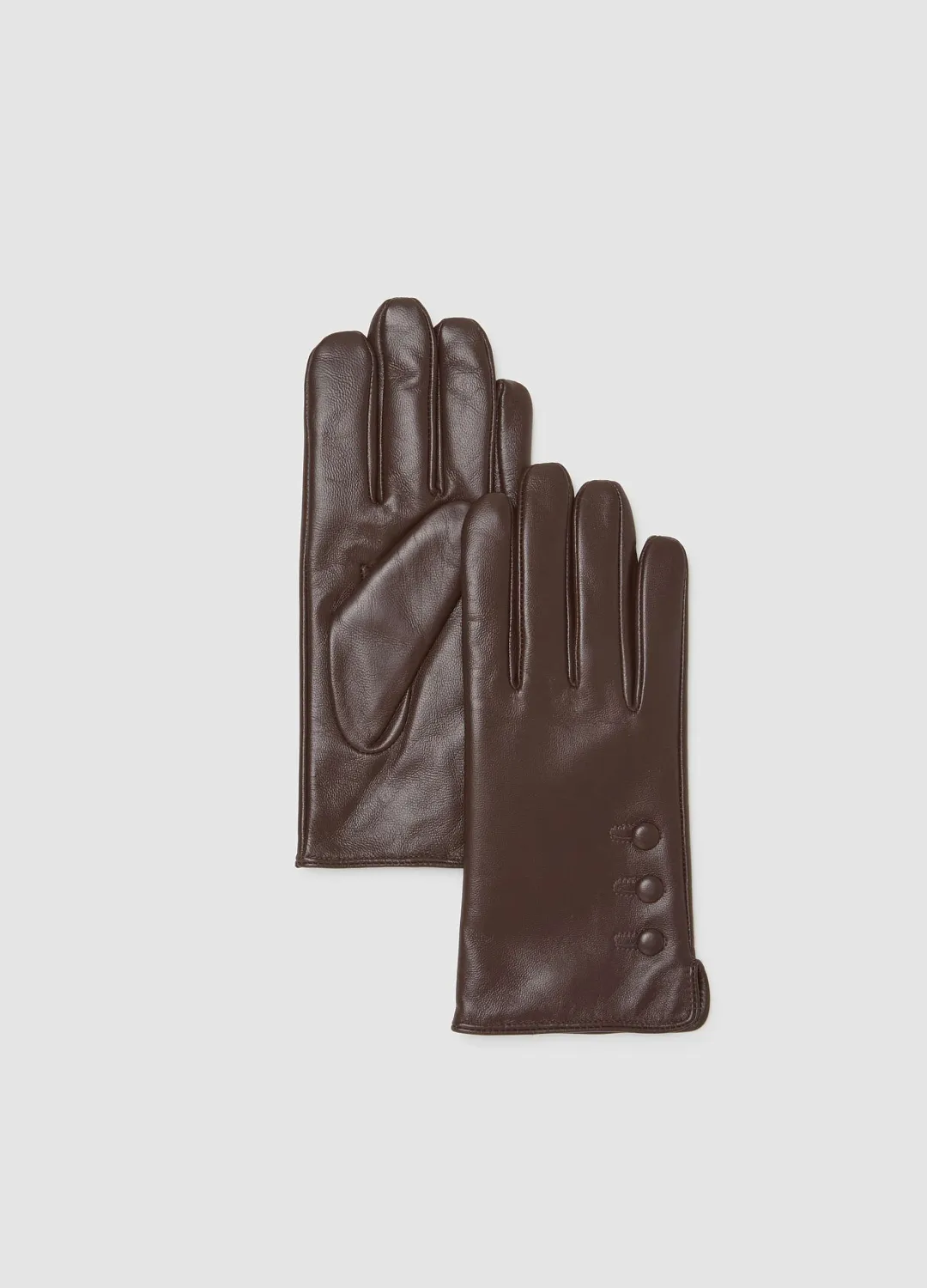 Перчатки Real Leather Dar Brown ТЕМНО-КОРИЧНЕВЫЙ