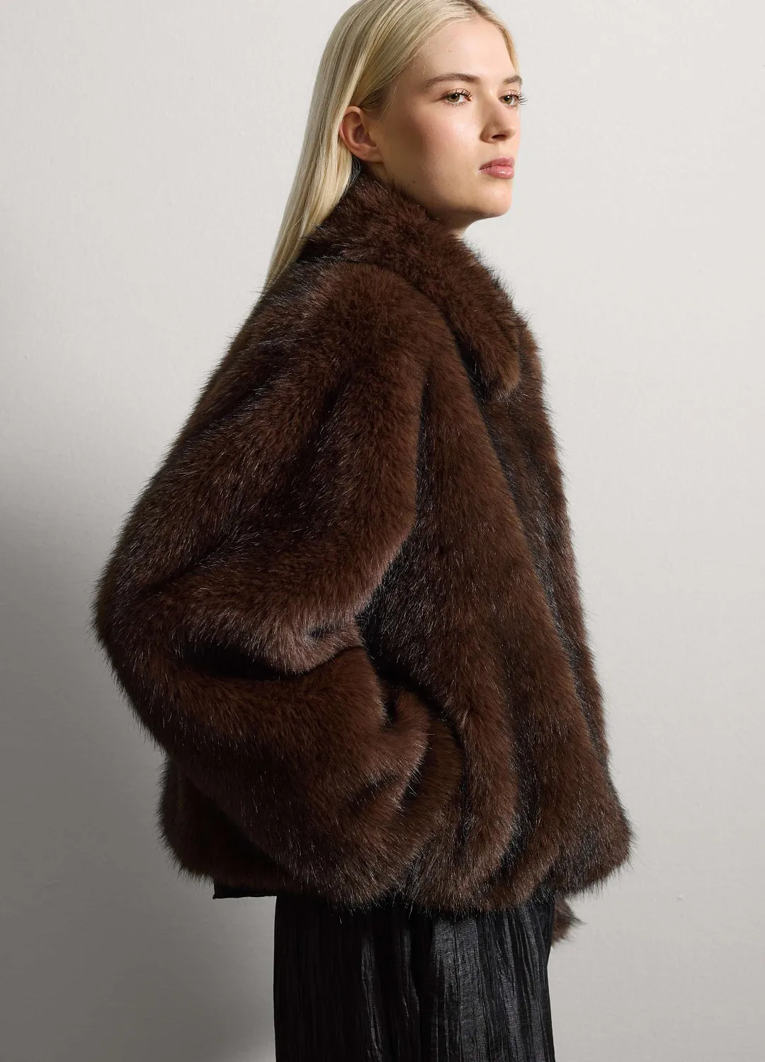 Куртка Fake Mink Mi Mink КОРИЧНЕВЫЙ