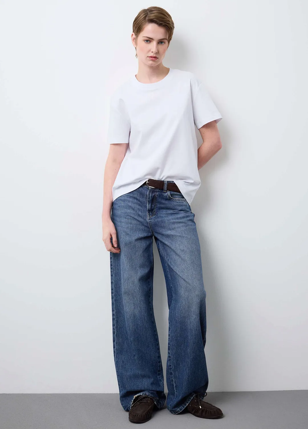 Джинсы Straight Den Medium Blue СИНИЙ