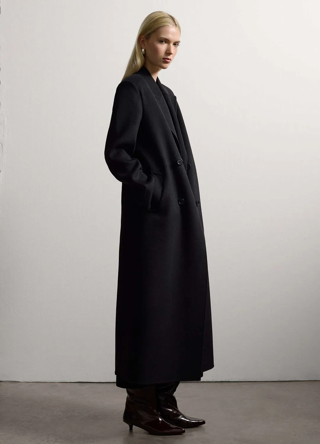 Пальто Double Coat  Black ЧЕРНЫЙ