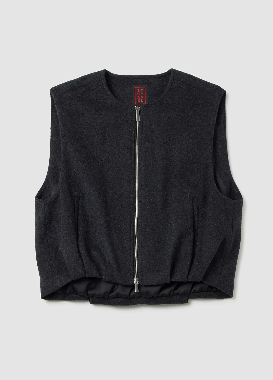 Жилет Short Jkt    Dk Grey Mel ТЕМНО-СЕРЫЙ МЕЛАНЖ