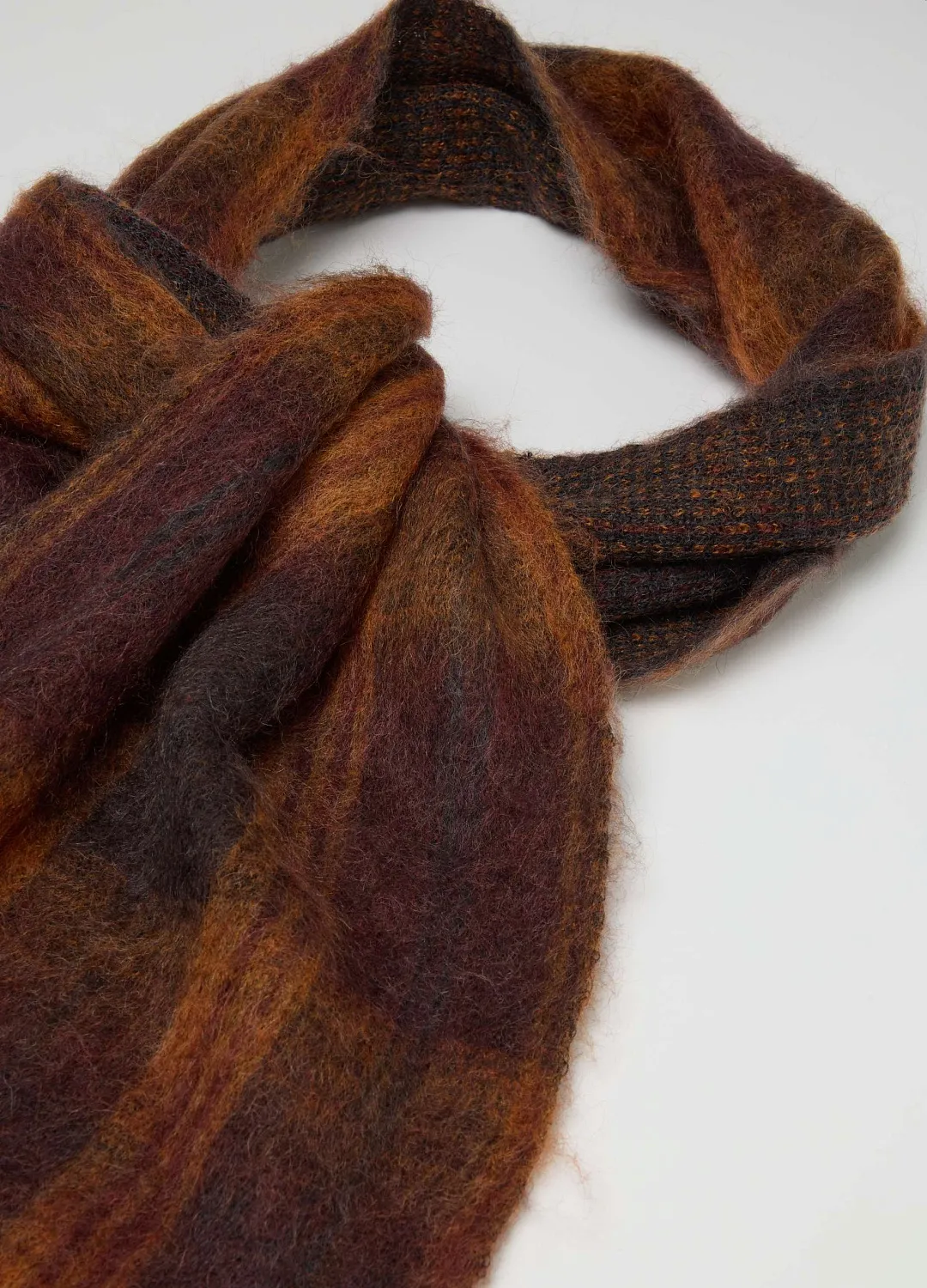 Шарф Scarf Check  Quadro Marro КОРИЧНЕВЫЙ В КЛЕТКУ